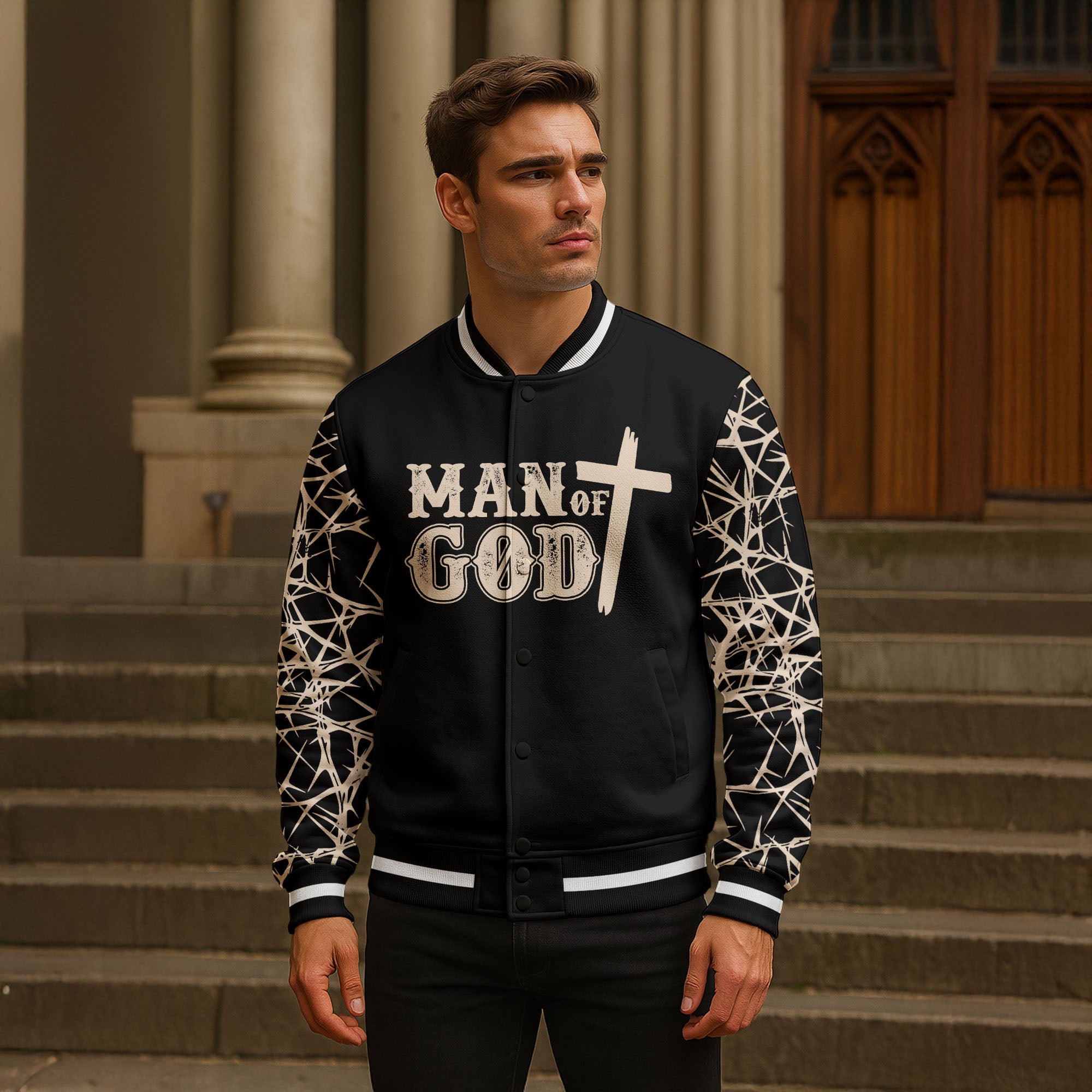 "Redeemed" Baseball Jacket