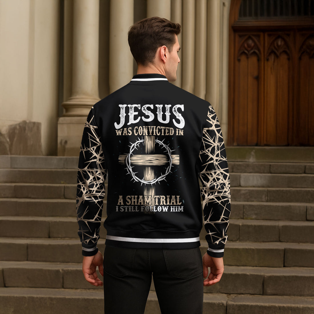 "Redeemed" Baseball Jacket