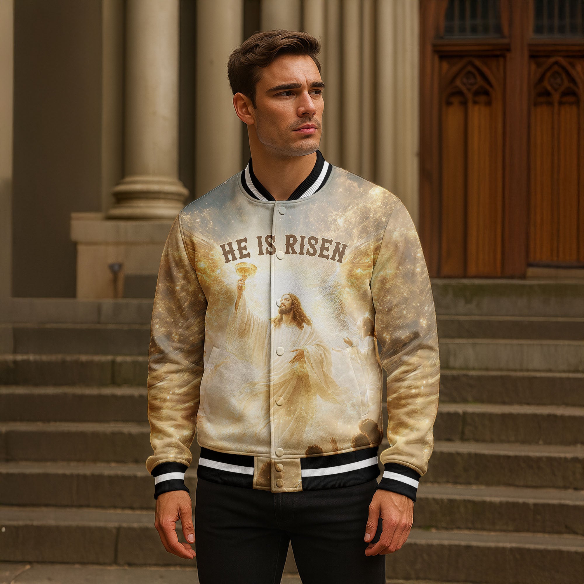 “Risen” Baseball Jacket