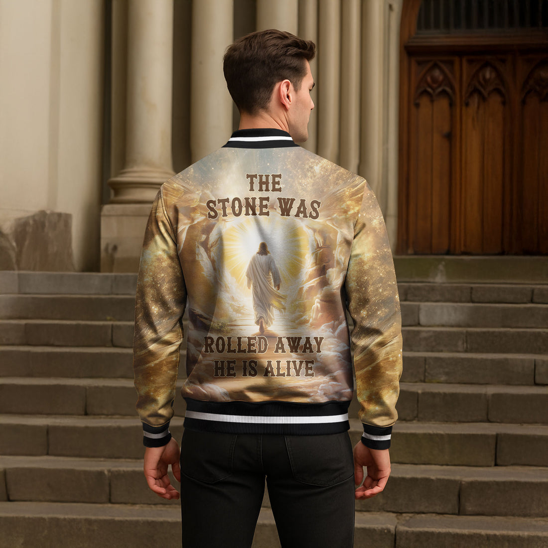 “Risen” Baseball Jacket