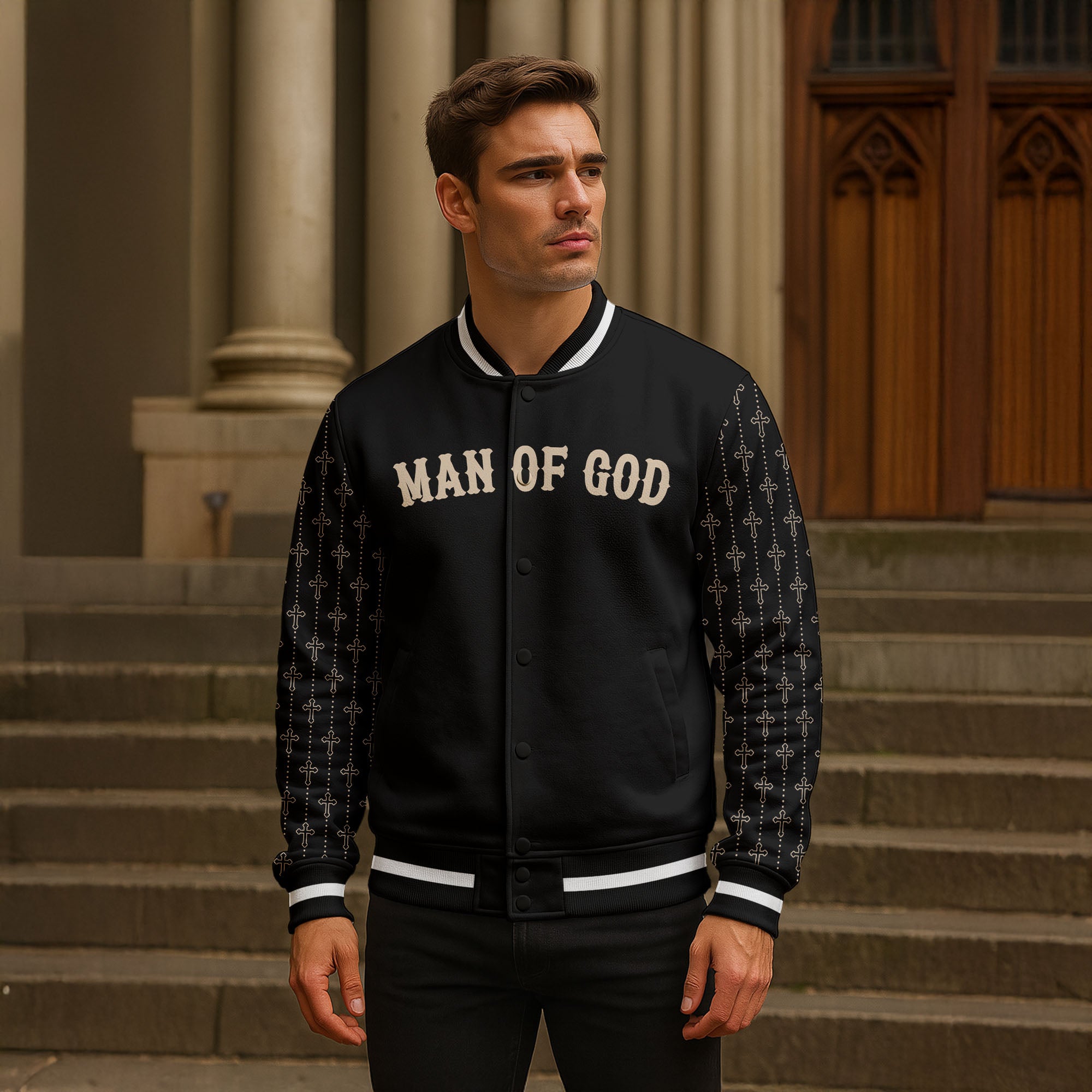 "Lion’s Creed" Baseball Jacket