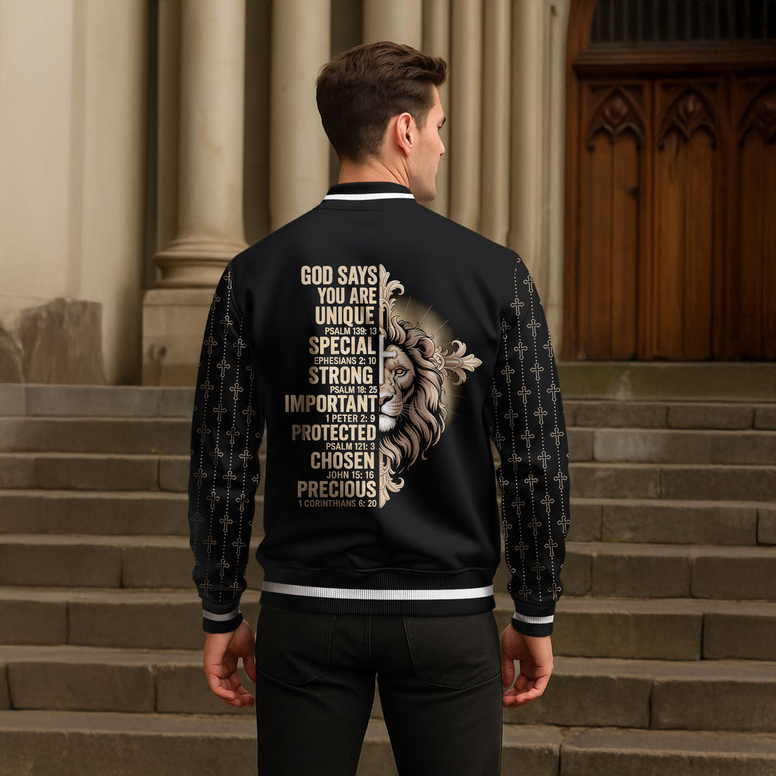 "Lion’s Creed" Baseball Jacket