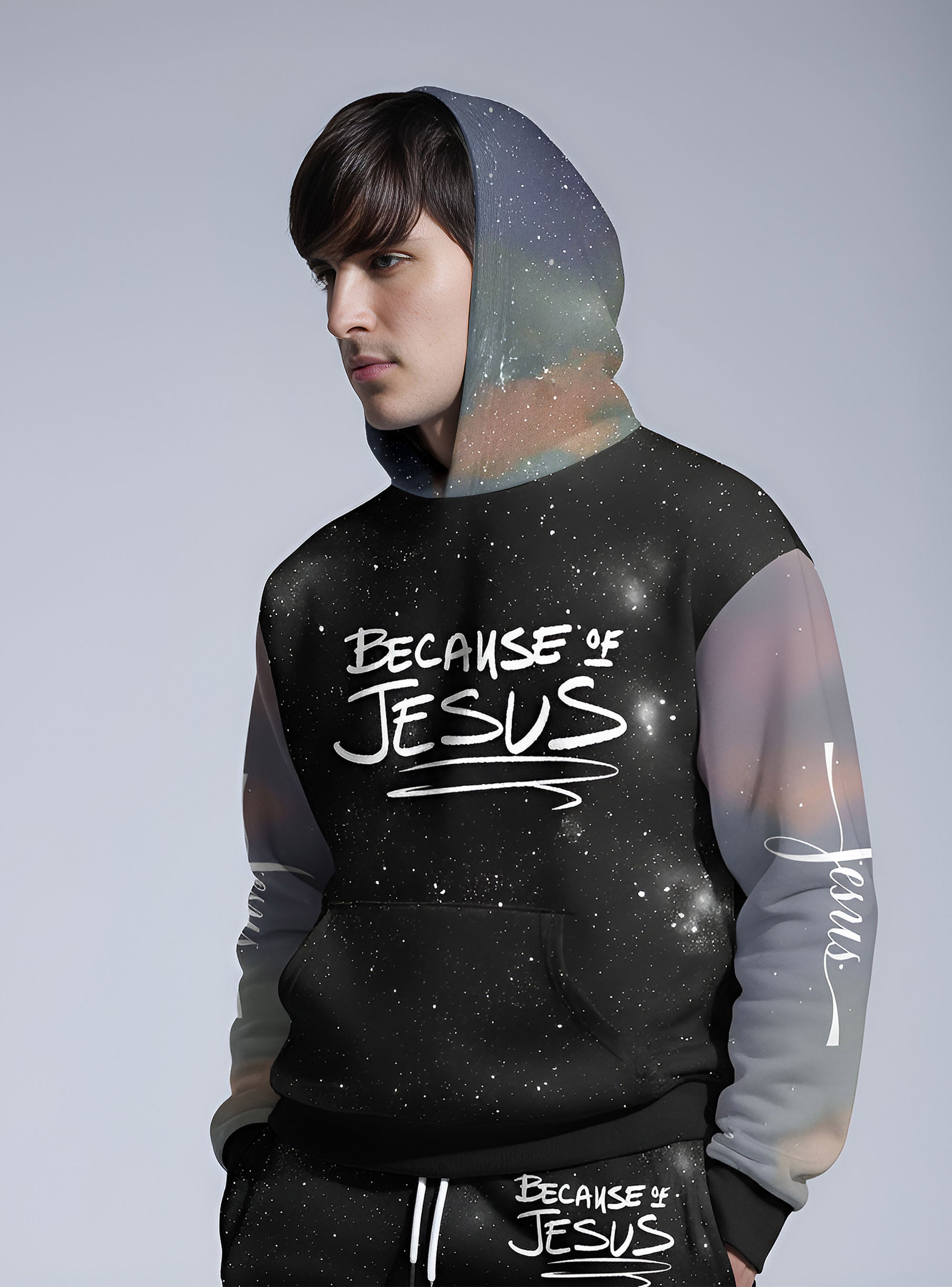 Because Of Jesus Hoodie