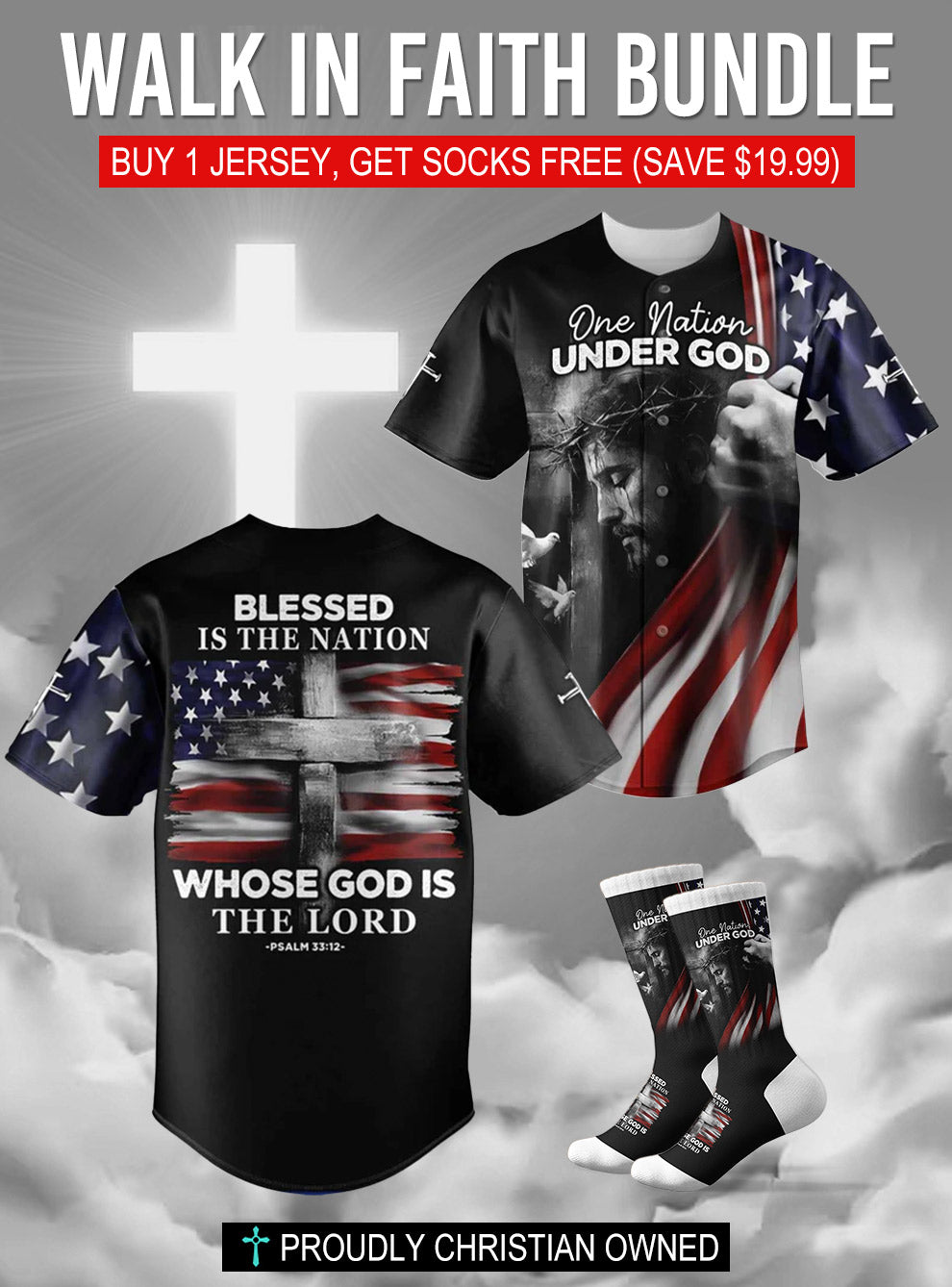“Blessed Nation” Jersey & Socks Bundle