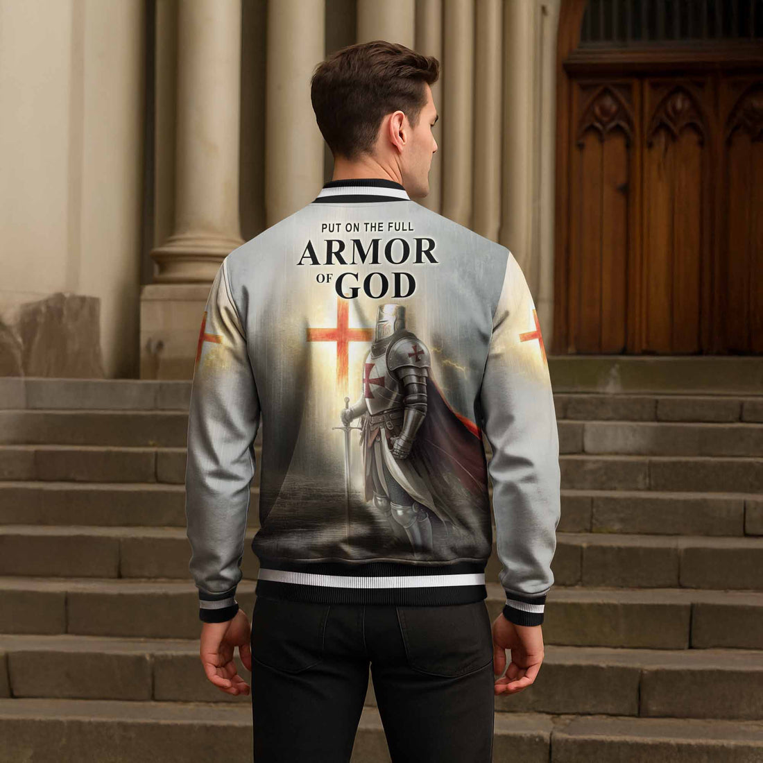 “Armor of God” Baseball Jacket