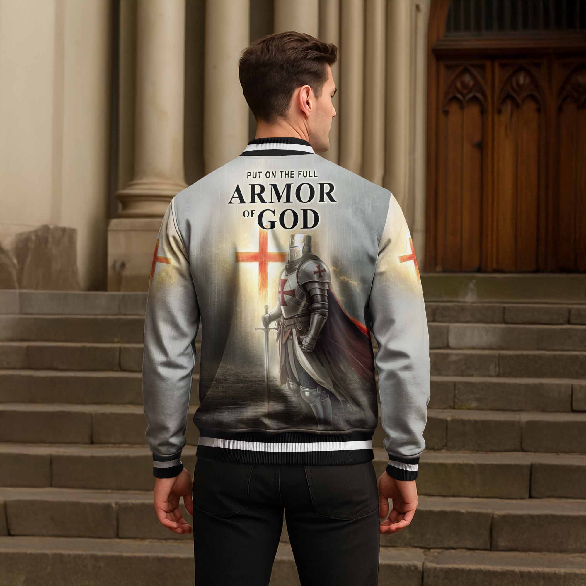 “Armor of God” Baseball Jacket