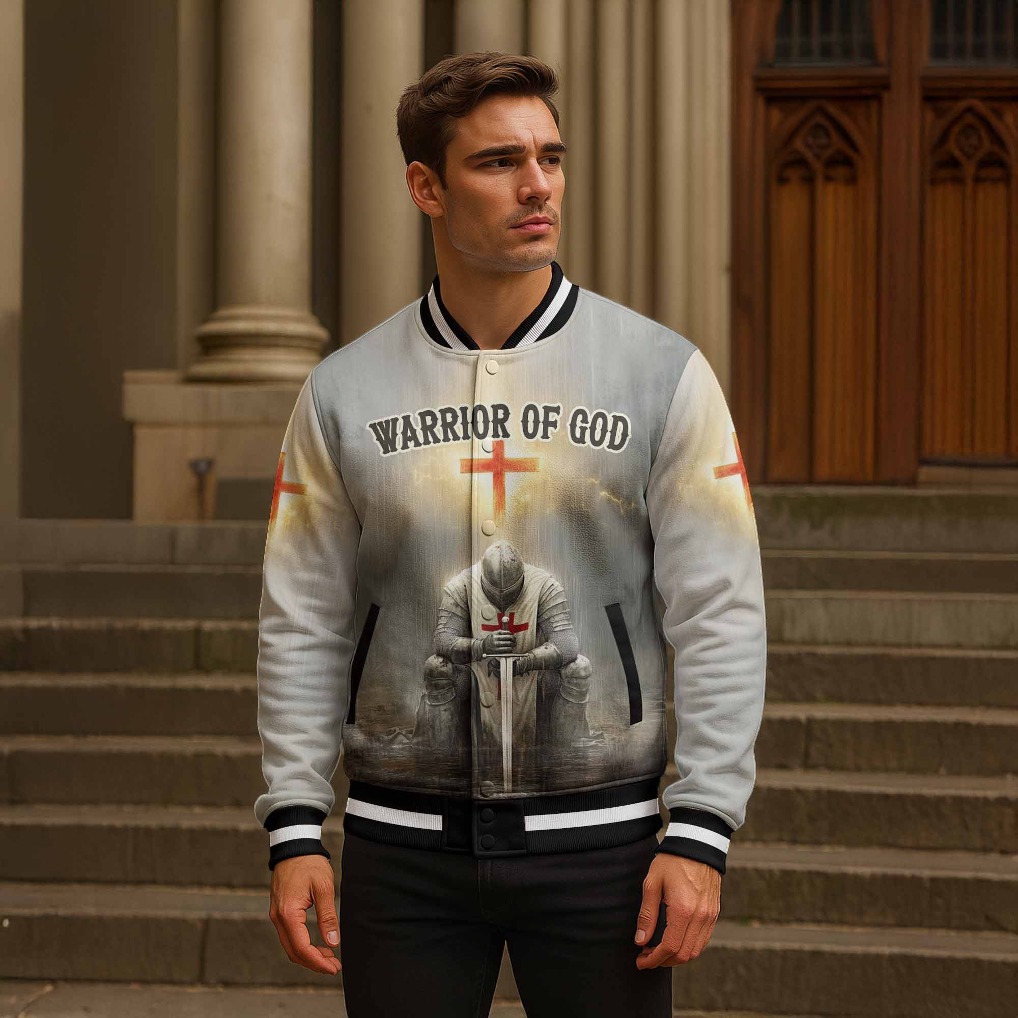 “Armor of God” Baseball Jacket