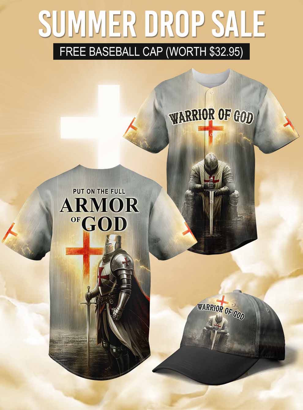 “Armor of God” Baseball Jersey & Hat Bundle