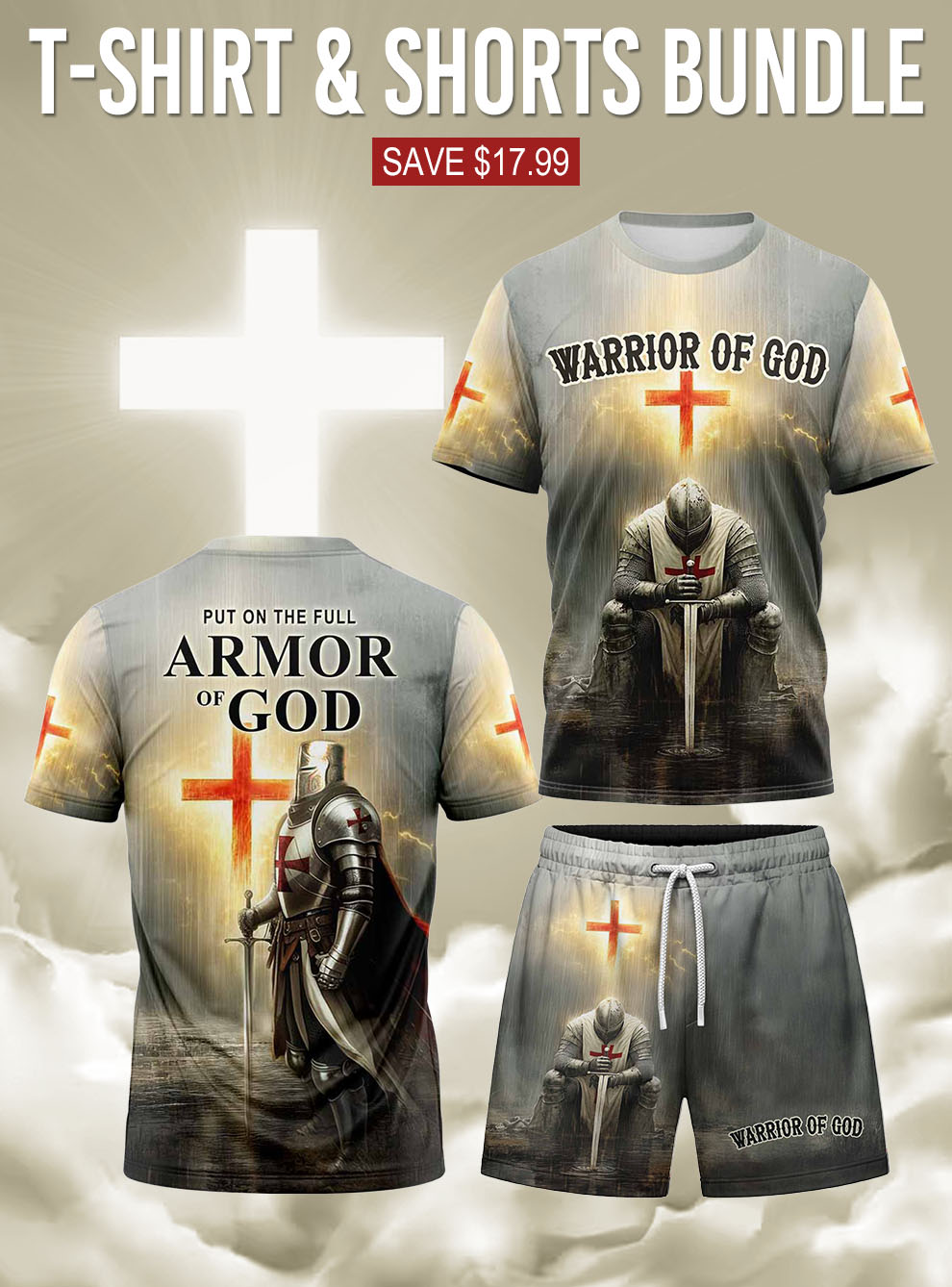 “Armor of God” T-shirt & Shorts Set