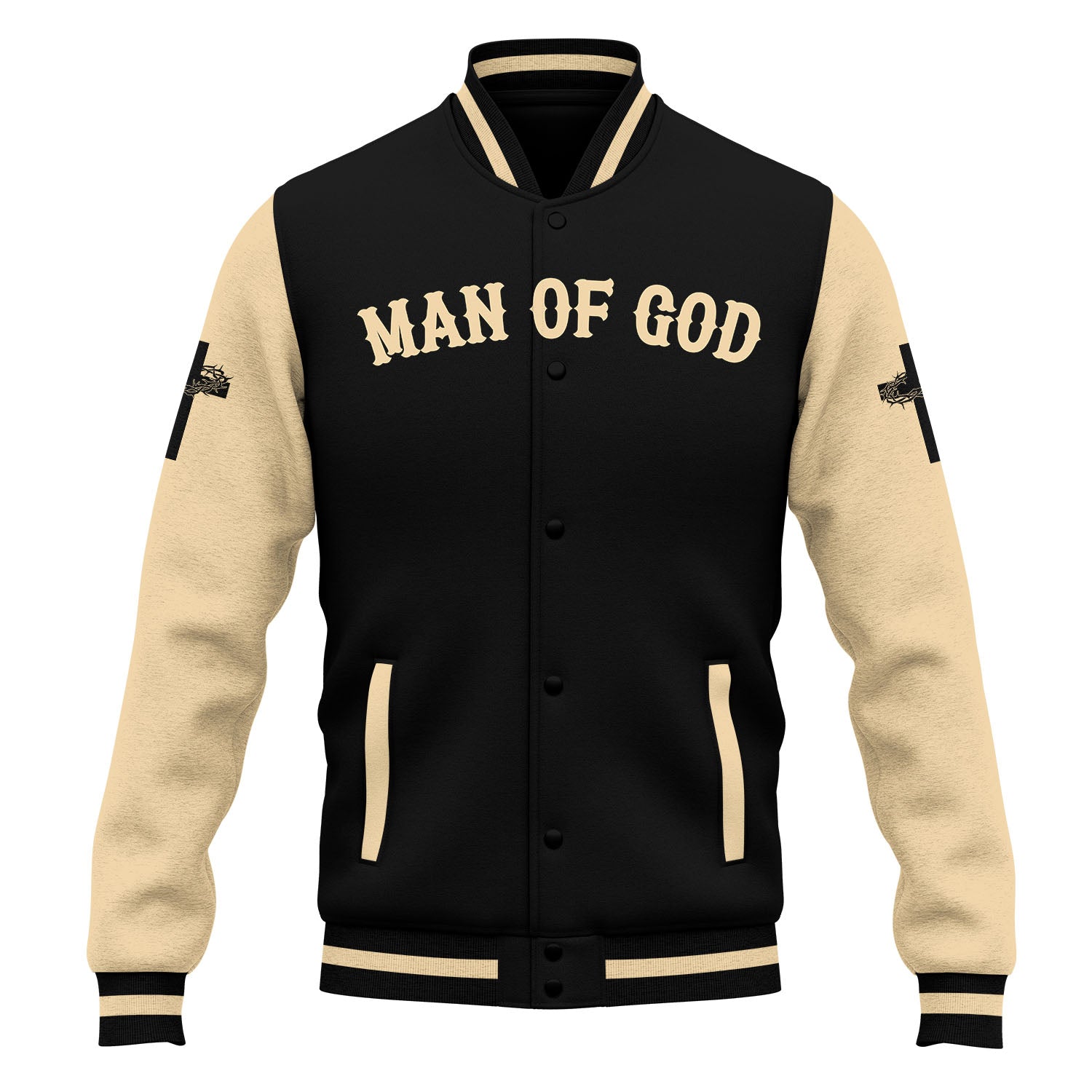 Lion of Faith Dad Baseball Jacket