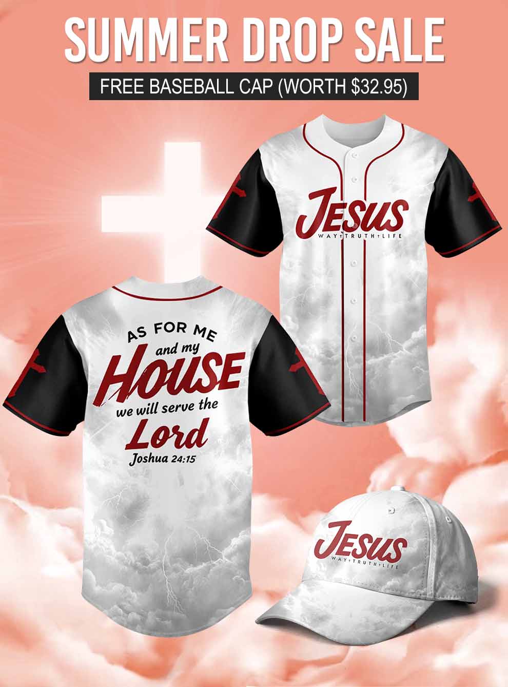 "House of Faith" Baseball Jersey  & Hat Bundle