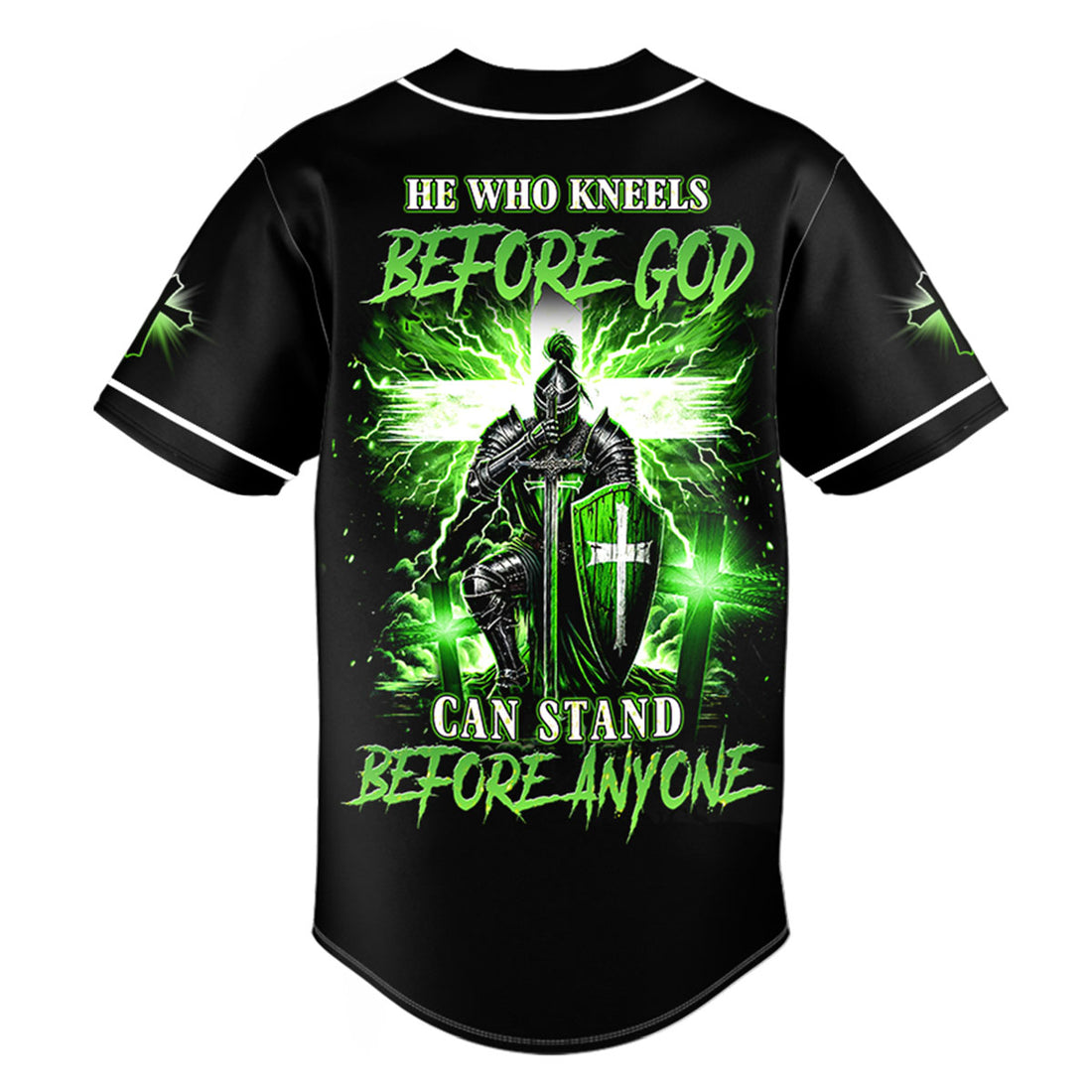 He Who Kneels Before God Warrior Baseball Jersey