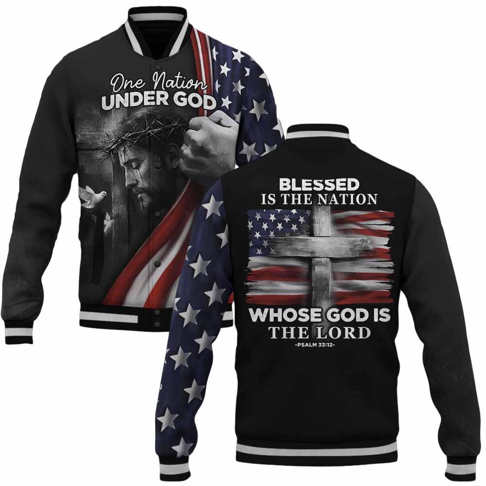 “Blessed Nation” Baseball Jacket
