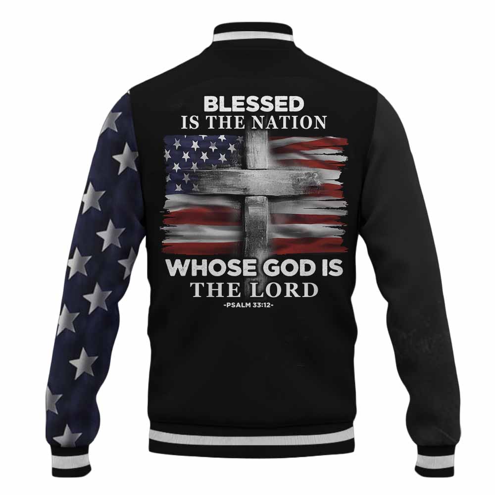 “Blessed Nation” Baseball Jacket