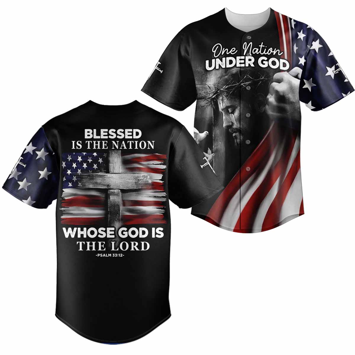 “Blessed Nation” Baseball Jersey