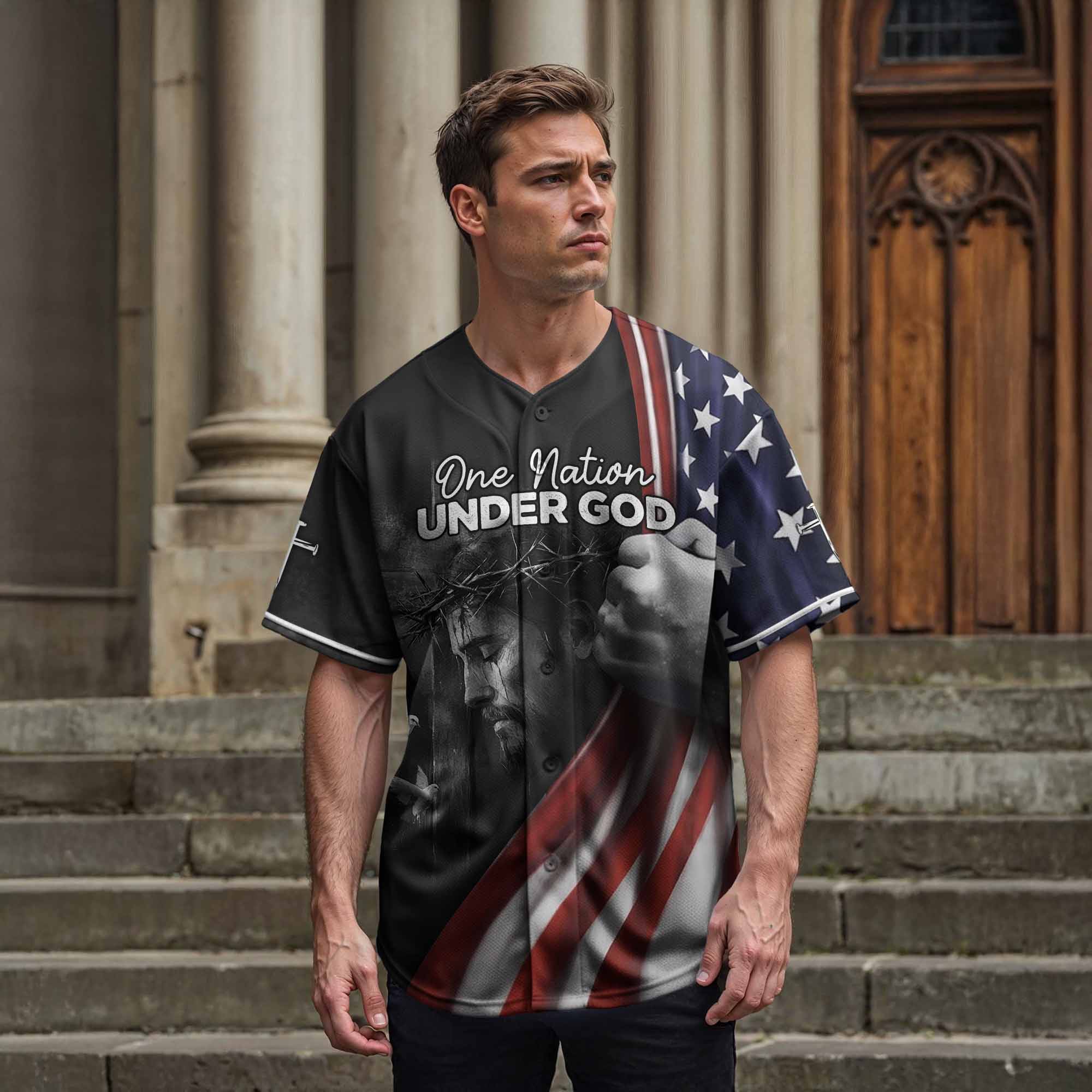 “Blessed Nation” Baseball Jersey