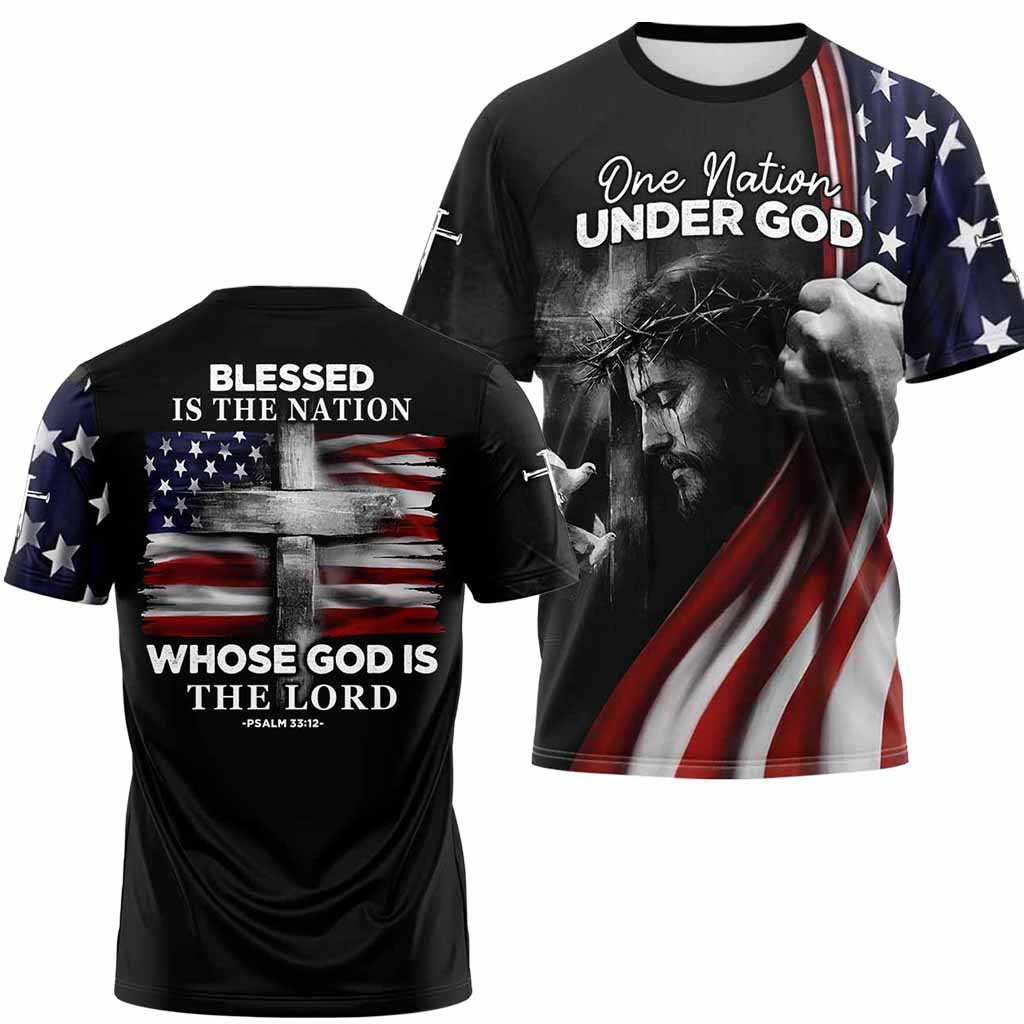 “Blessed Nation” T-shirt & Shorts Set