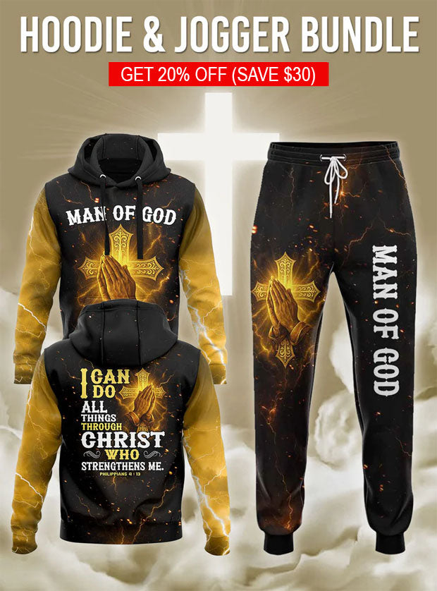 “Through Christ” Hoodie & Jogger Set