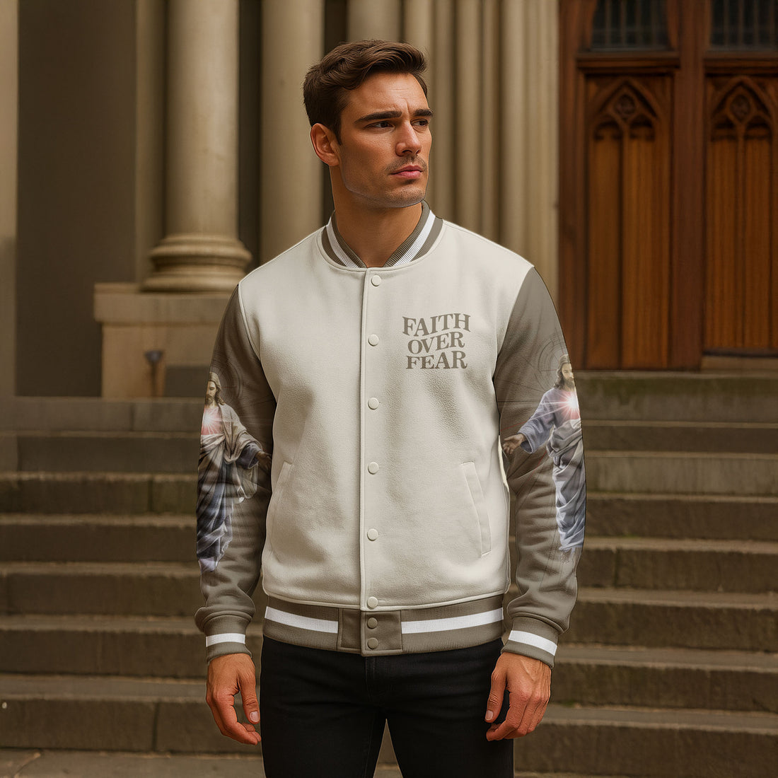 Faith Power Baseball Jacket