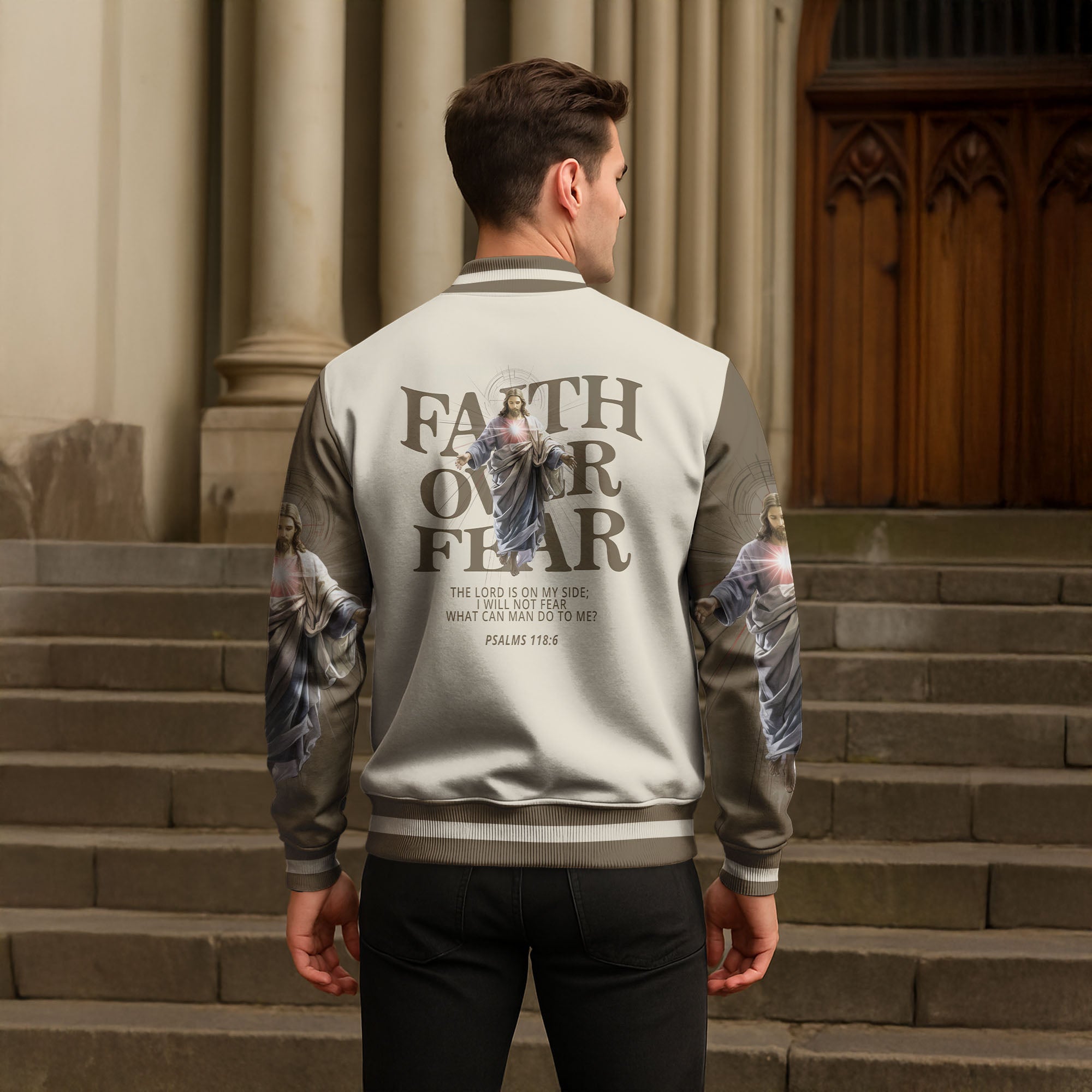 Faith Power Baseball Jacket