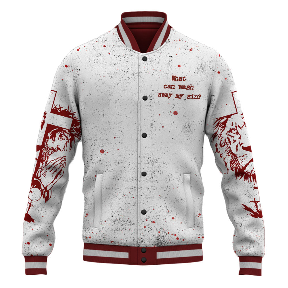 No Thing But The Blood Of Jesus Baseball Jacket