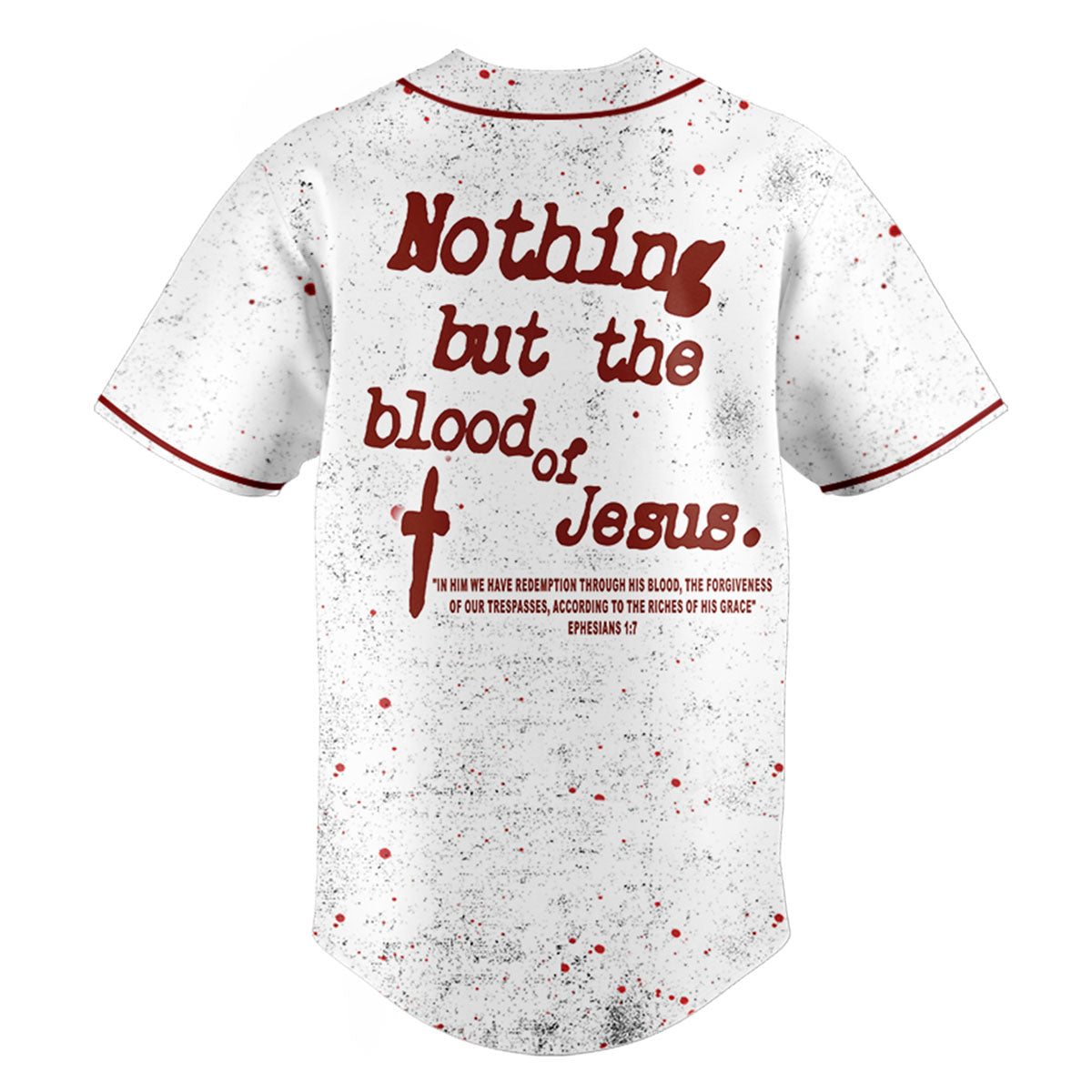 No Thing But The Blood Of Jesus Baseball Jersey