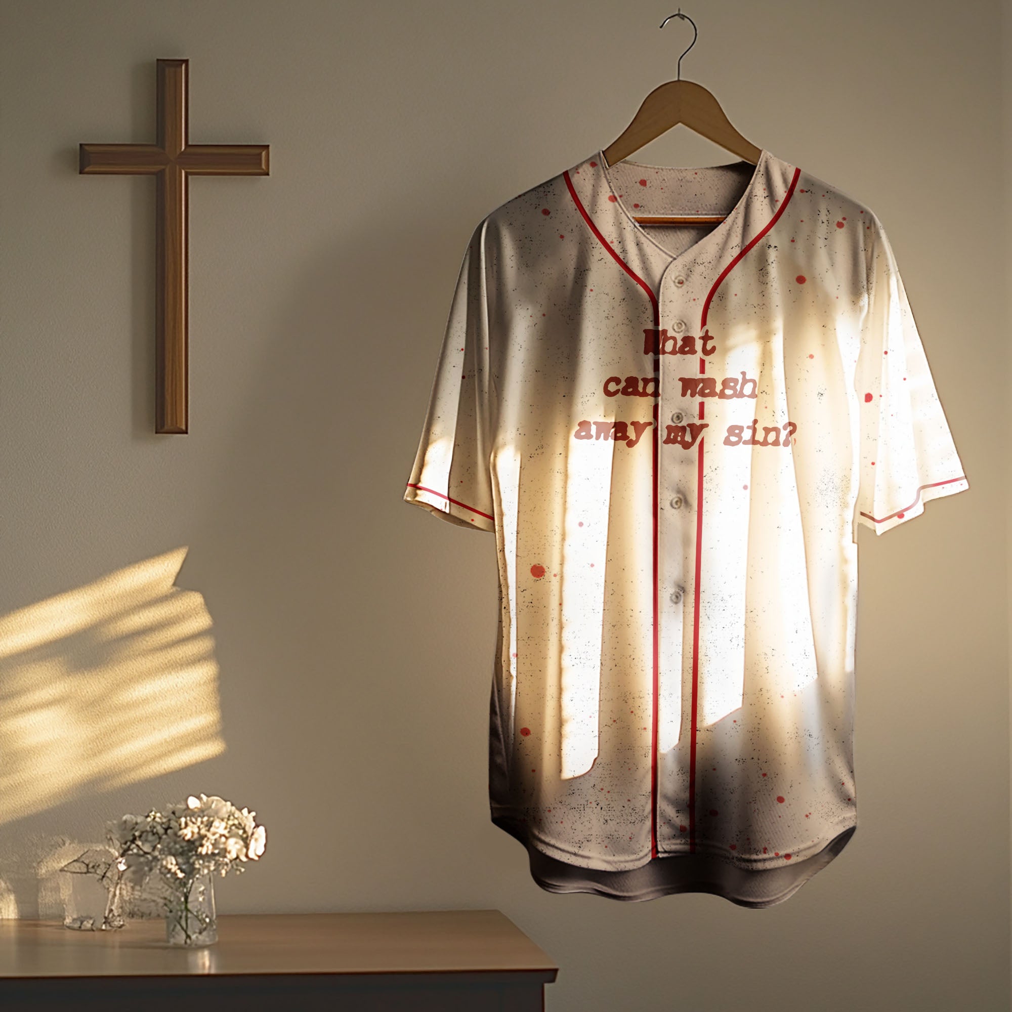 No Thing But The Blood Of Jesus Baseball Jersey