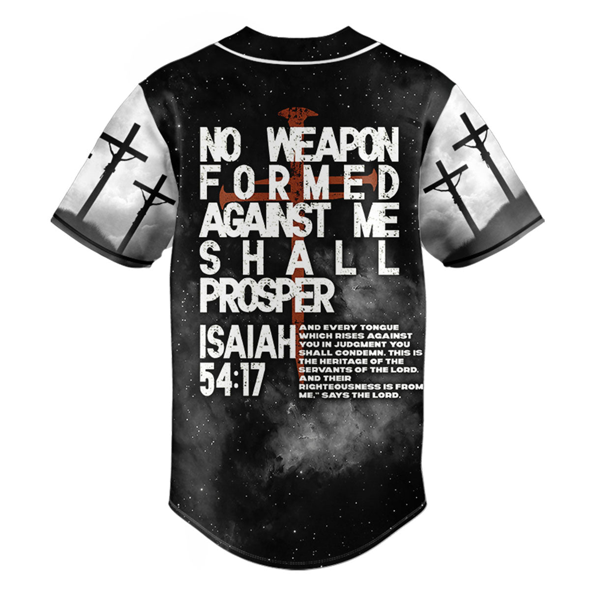 No Weapon Christian Baseball Jersey