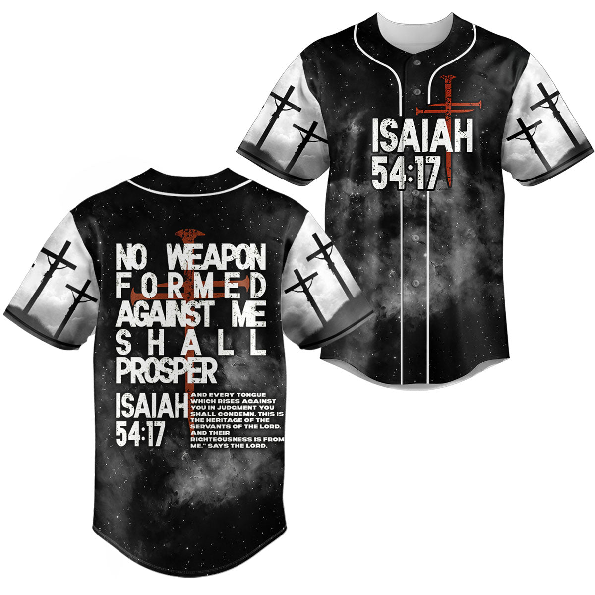No Weapon Christian Baseball Jersey