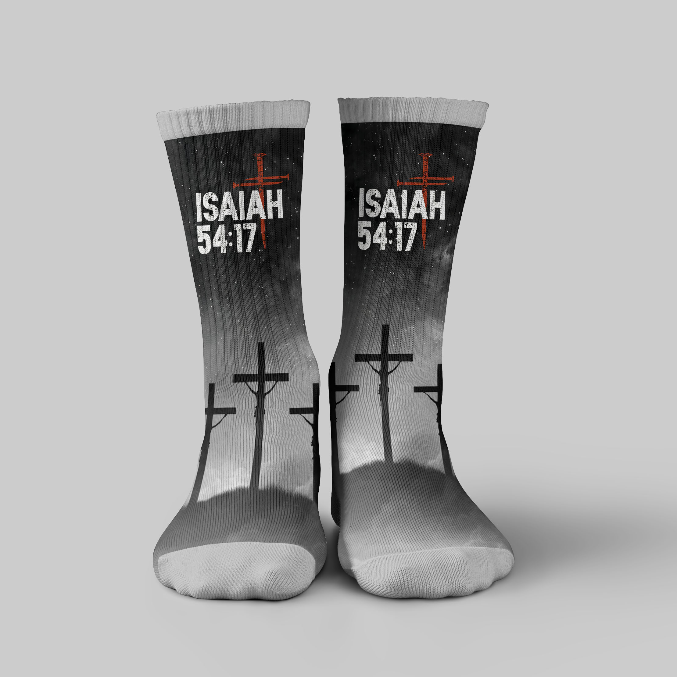 No Weapon Christian Socks