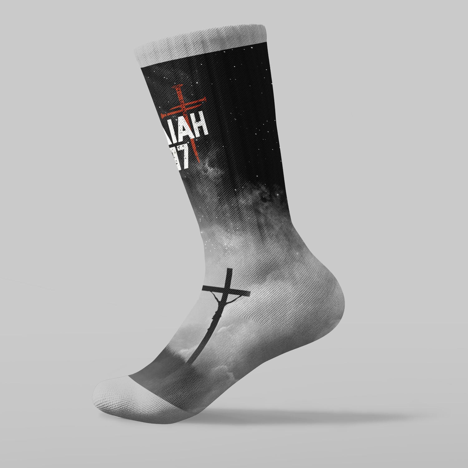No Weapon Christian Socks