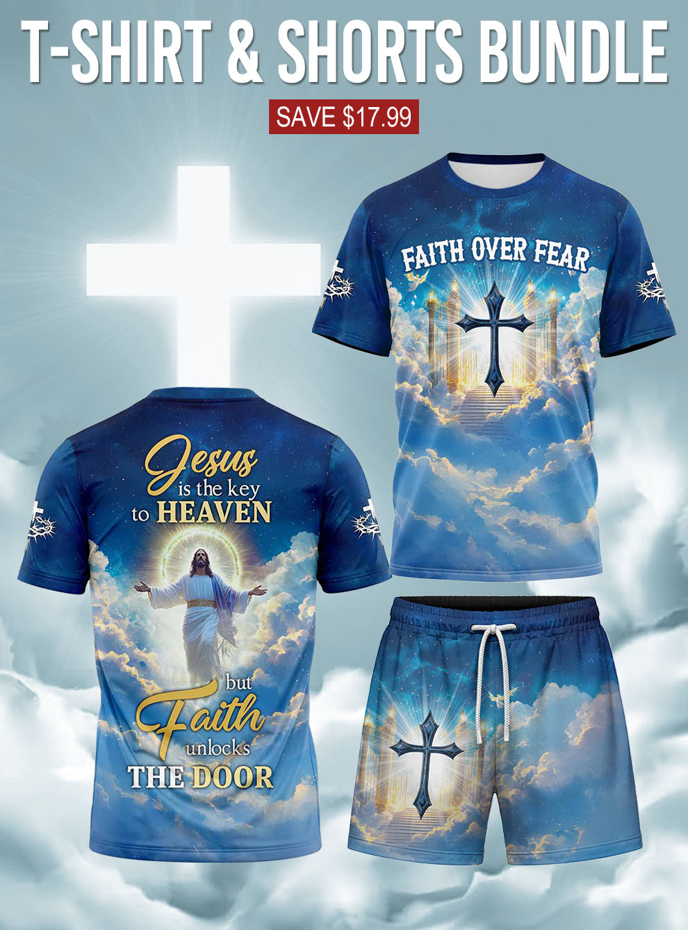 “Heaven’s Gate” T-shirt & Shorts Set