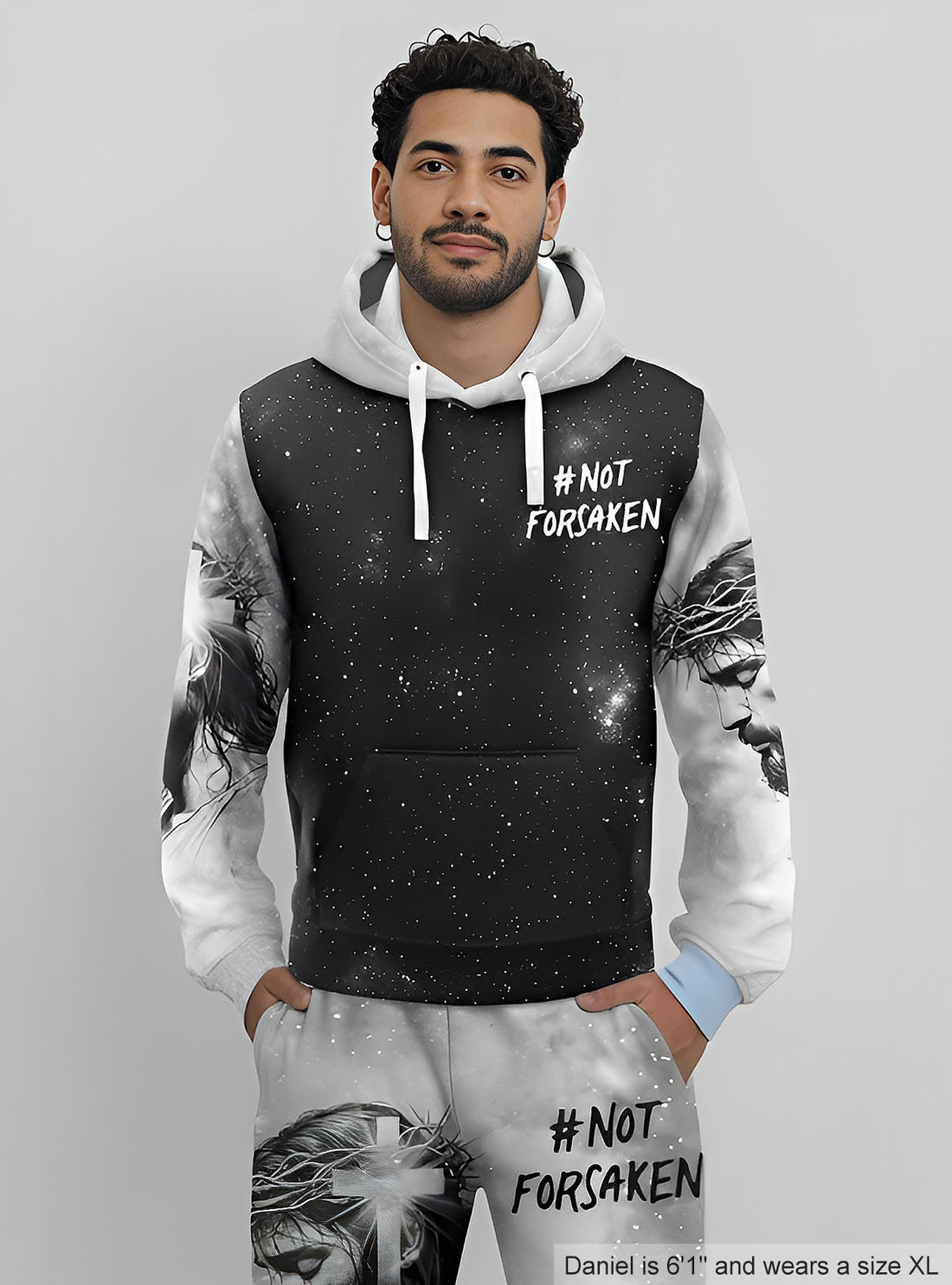 Not Forsaken Christian Hoodie & Socks Set