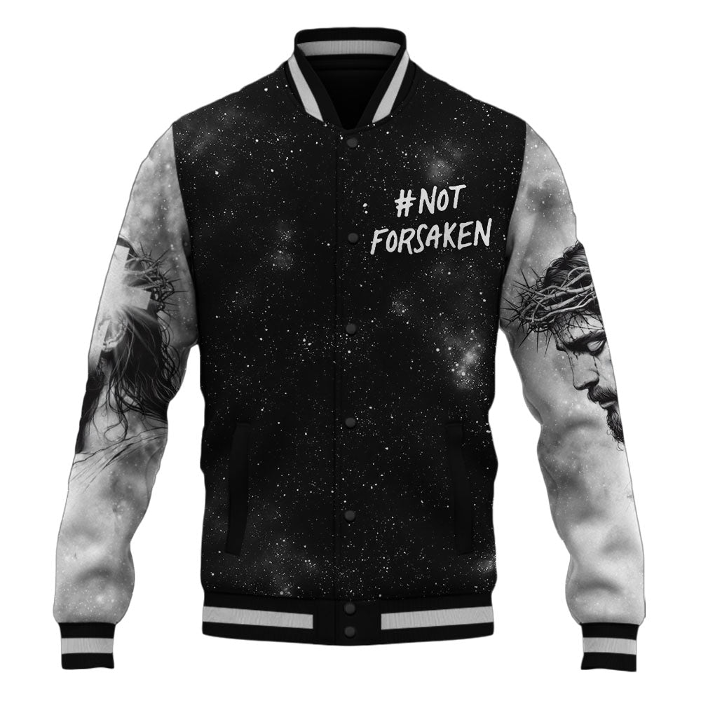 Not Forsaken Christian Baseball Jacket