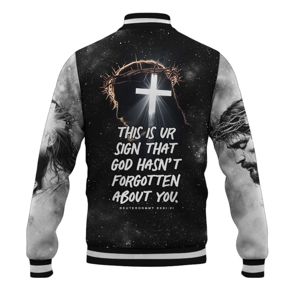 Not Forsaken Christian Baseball Jacket