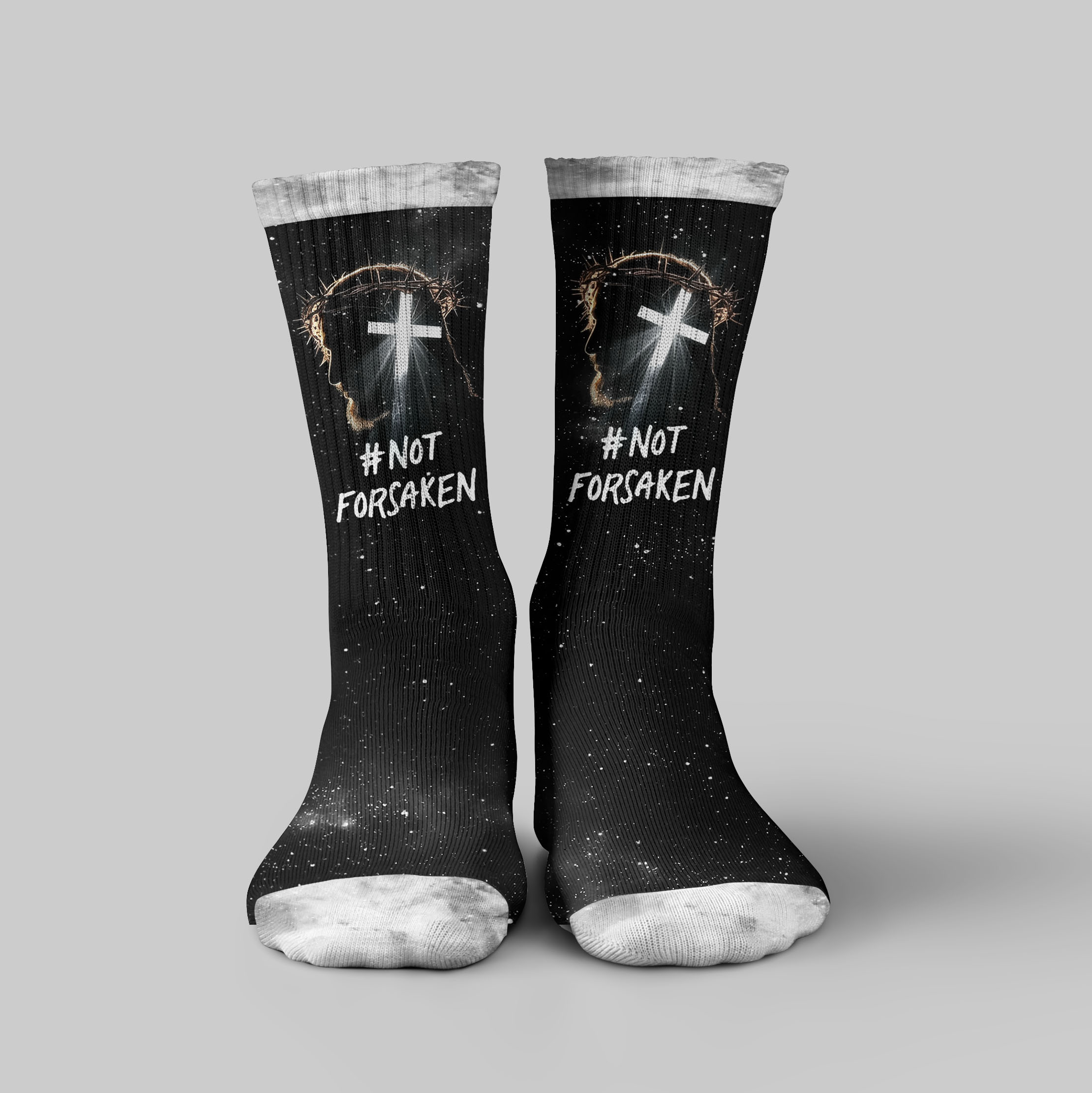 Not Forsaken Christian Hoodie & Socks Set