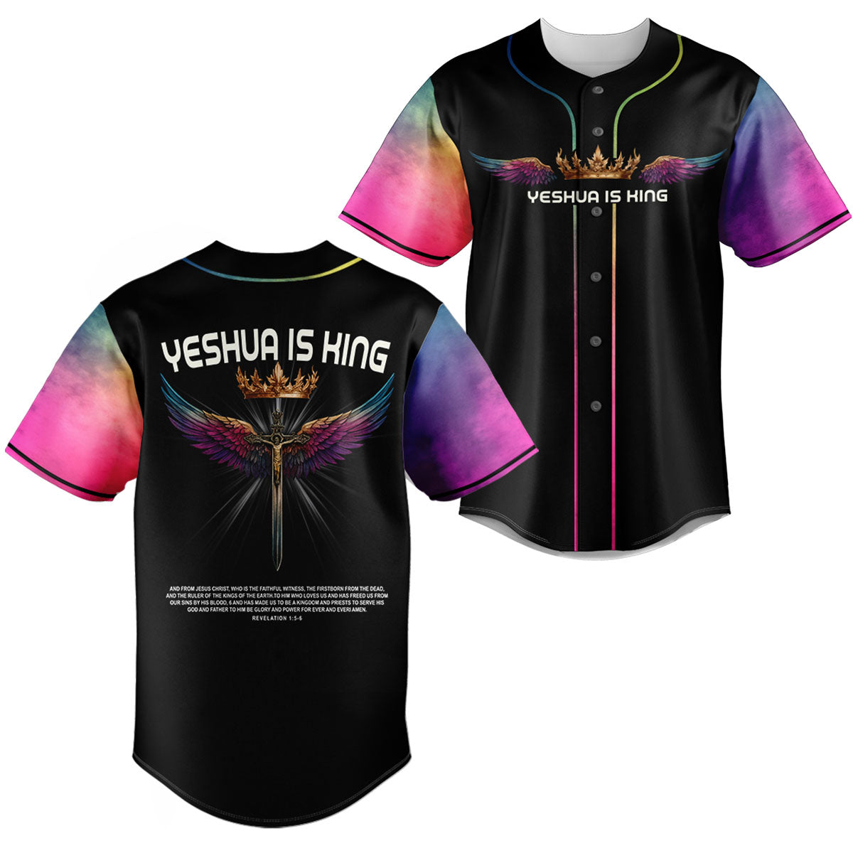 Christ Is King Christian Baseball Jersey