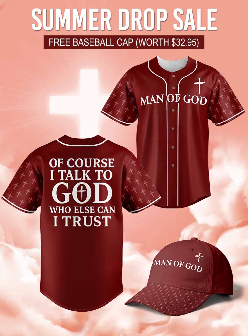 “Ever Faithful” Baseball Jersey  & Hat Bundle