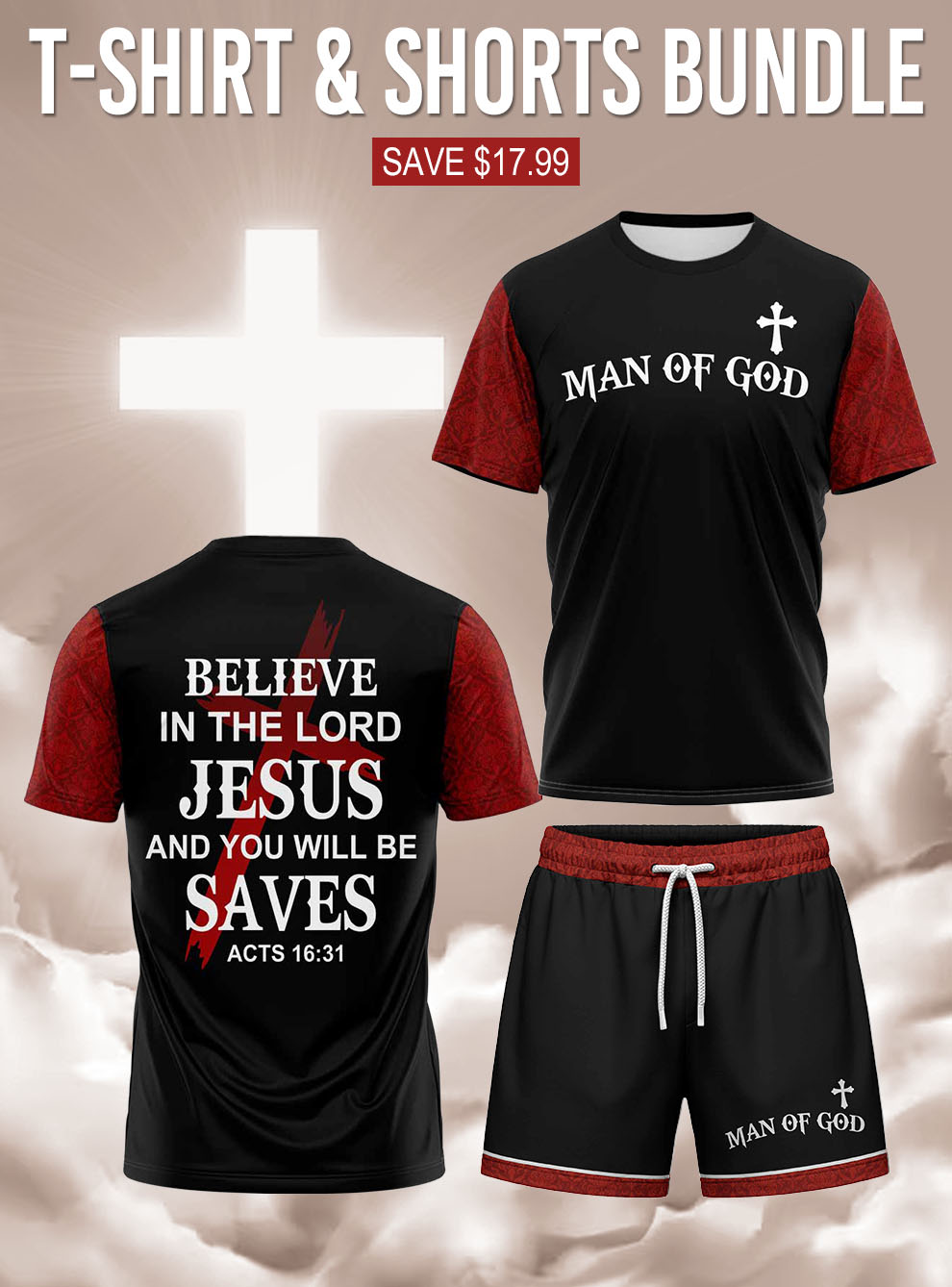 "Salvation" T-shirt & Shorts Set