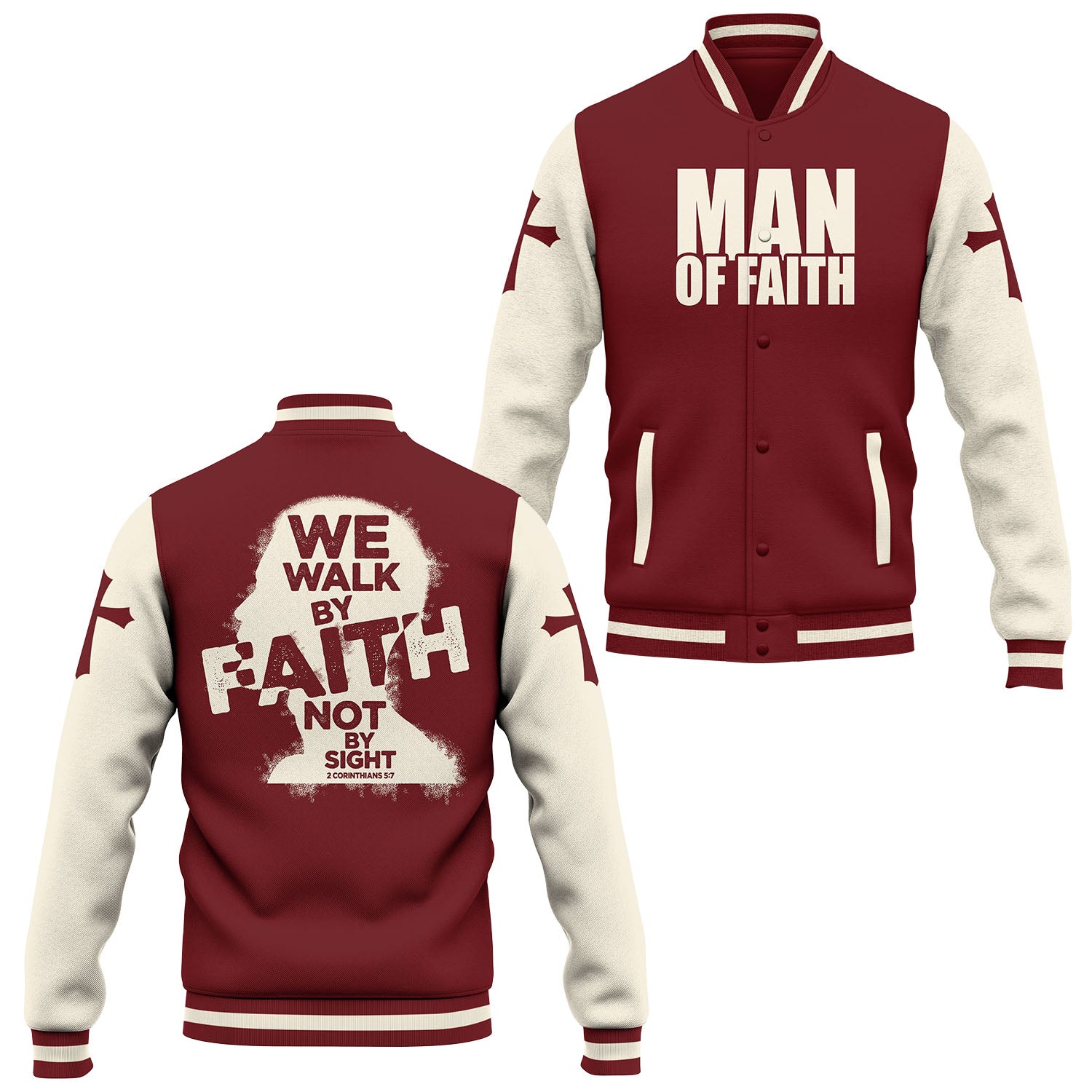 Walk By Faith Baseball Jacket