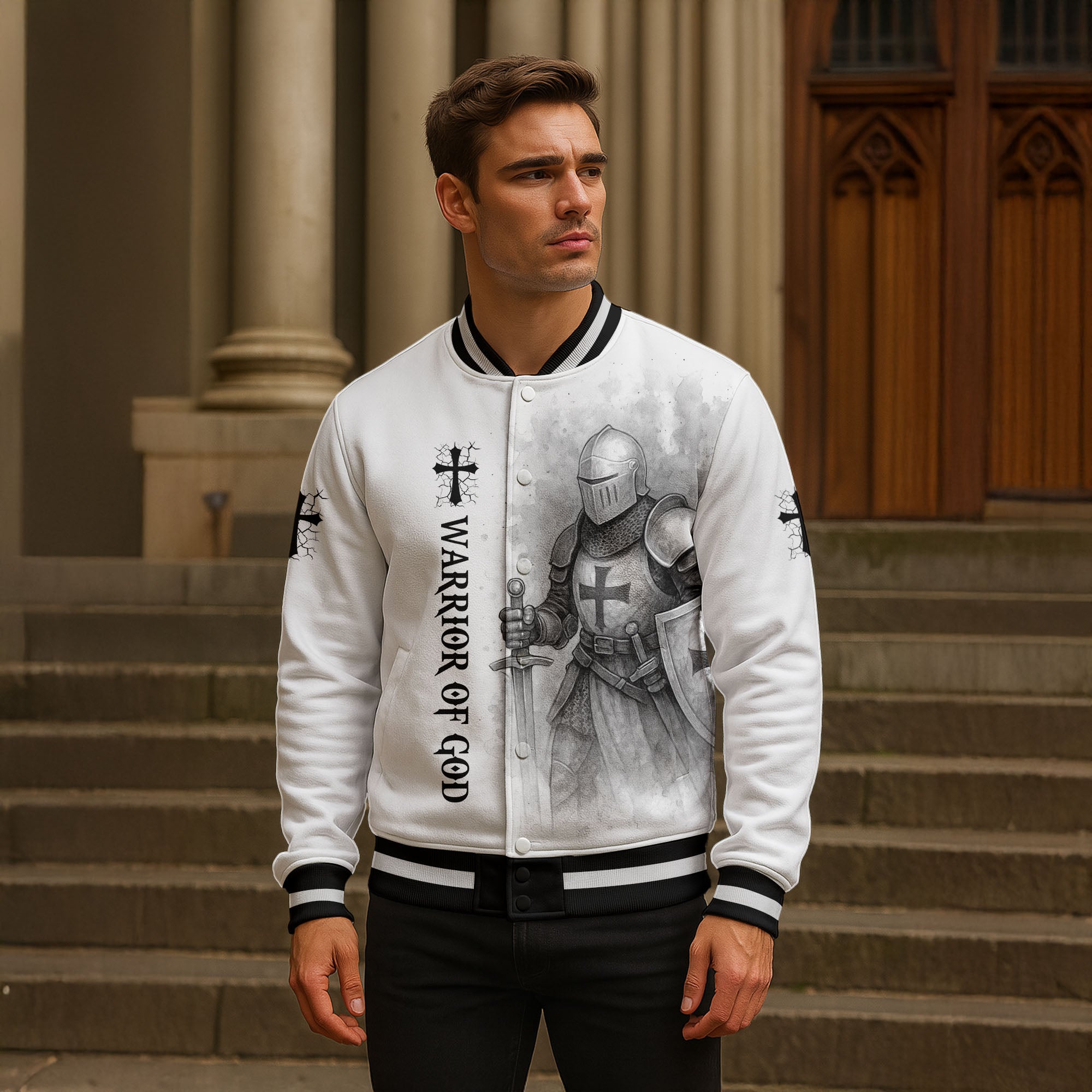 “Warrior of Christ” Baseball Jacket