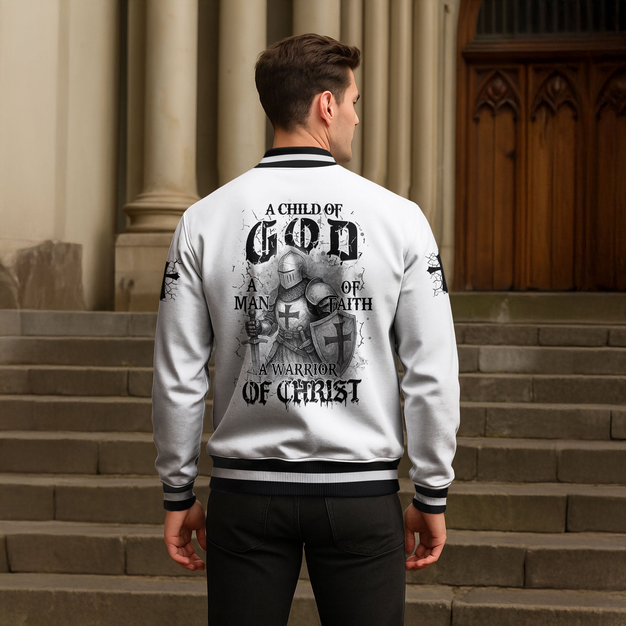 “Warrior of Christ” Baseball Jacket