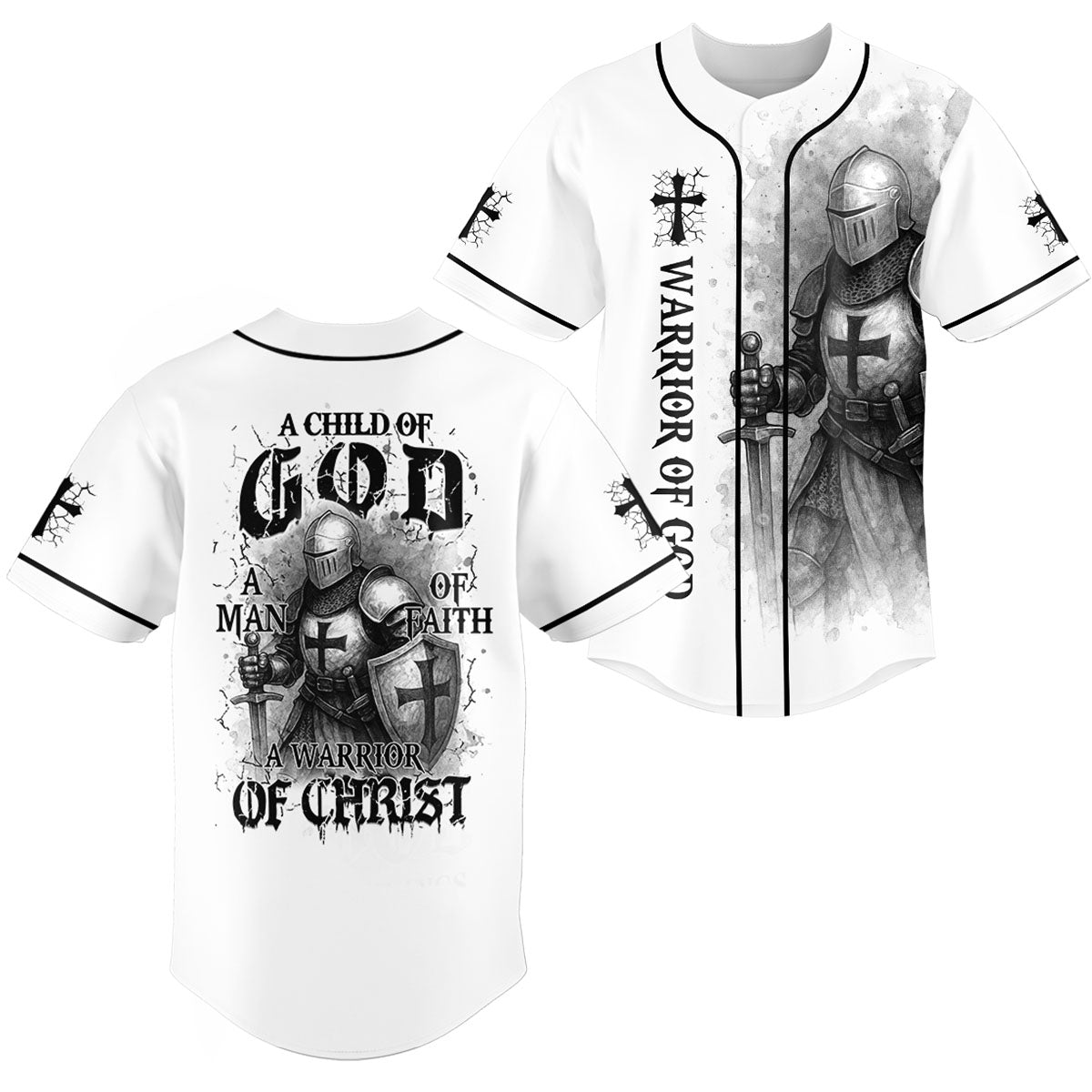 “Warrior of Christ” Baseball Jersey