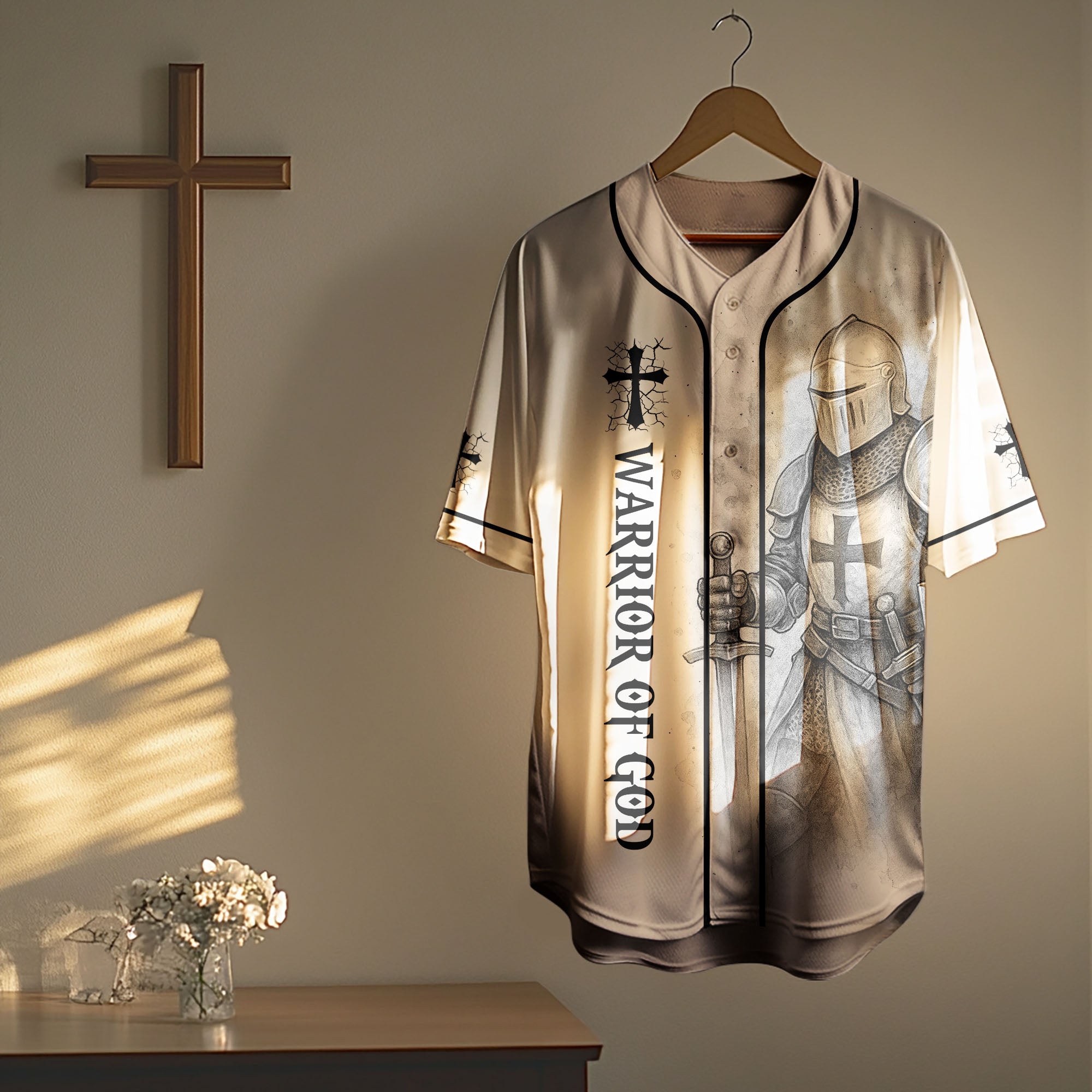 “Warrior of Christ” Baseball Jersey & Hat Bundle