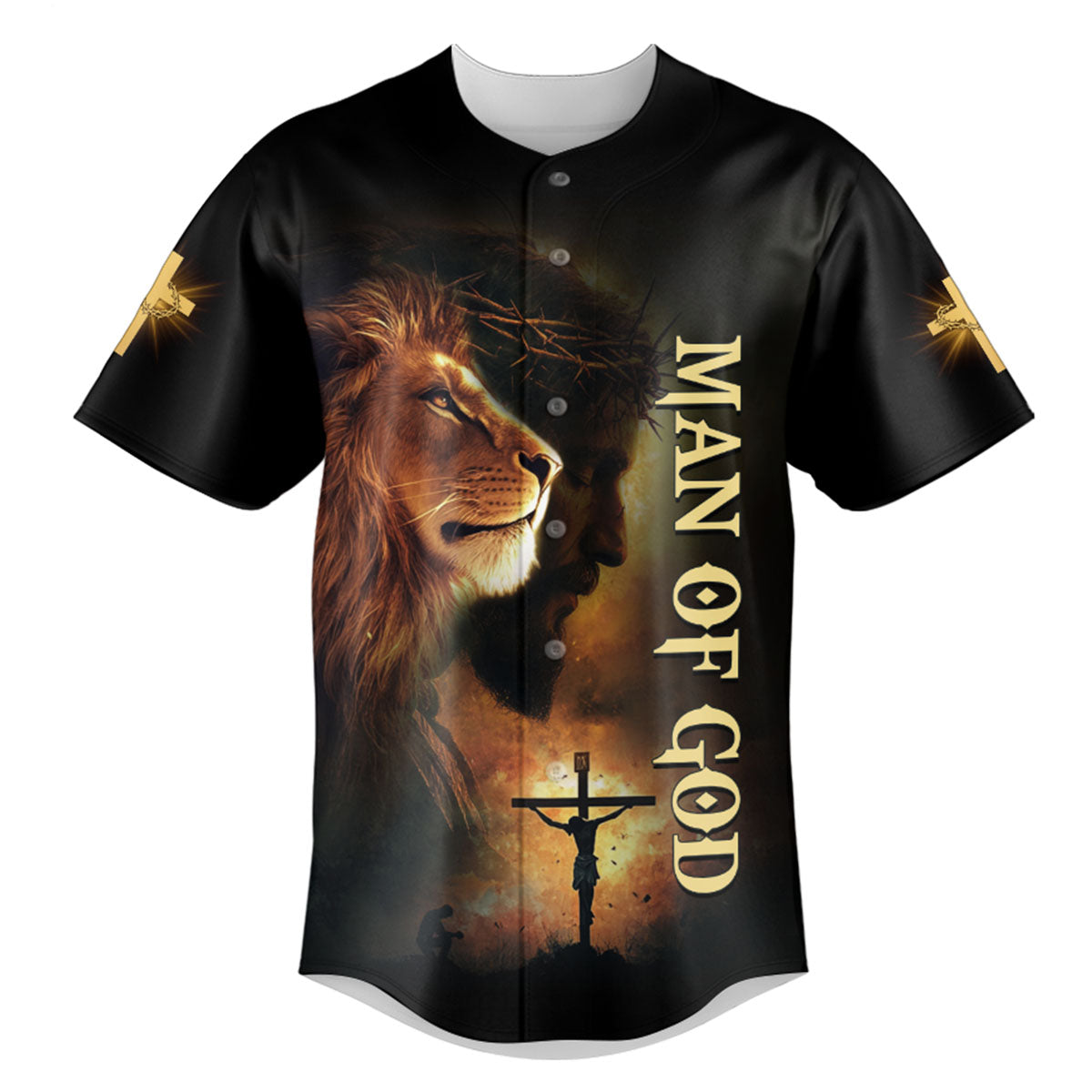 No Matter The Storm Lion Baseball Jersey