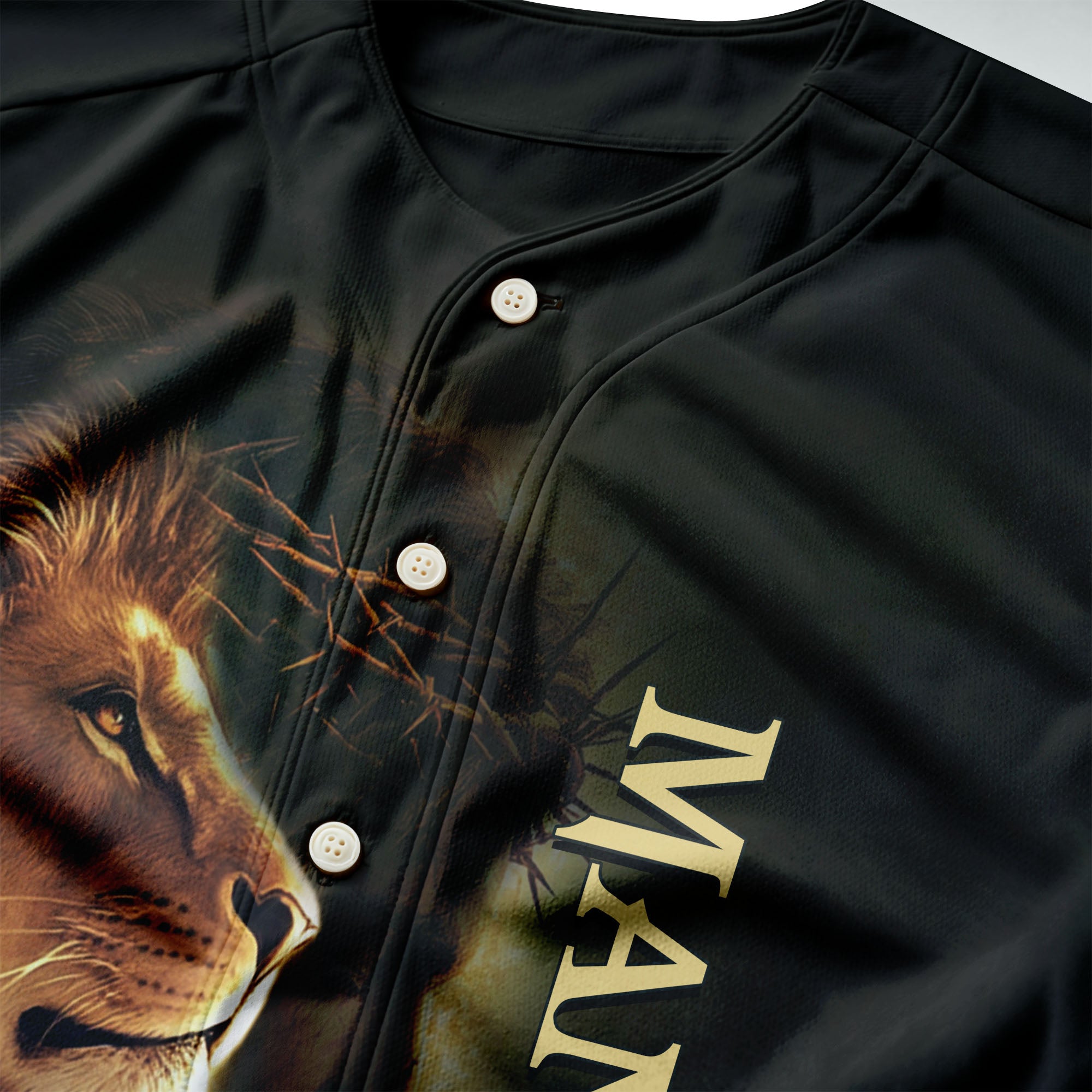 No Matter The Storm Lion Baseball Jersey