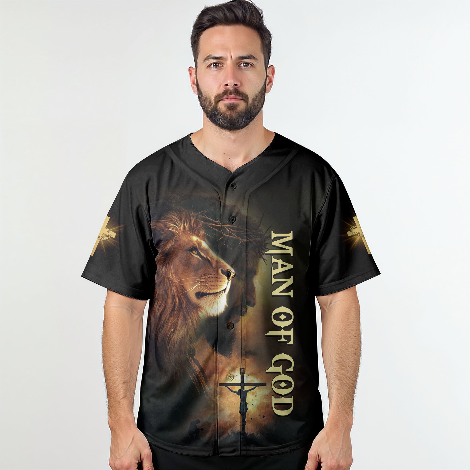 No Matter The Storm Lion Baseball Jersey