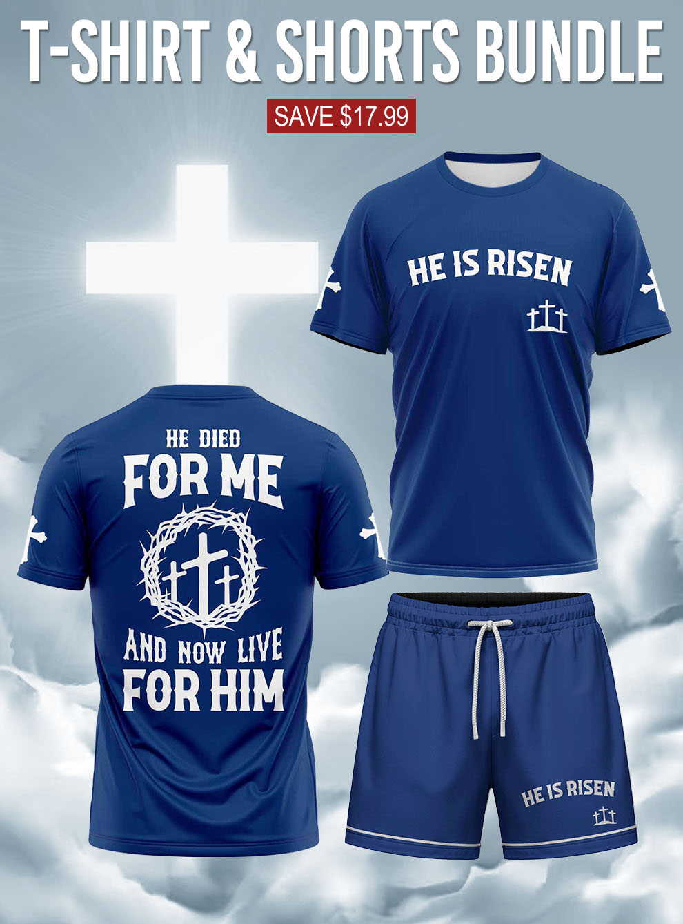 “Risen Life” T-Shirt & Shorts Set
