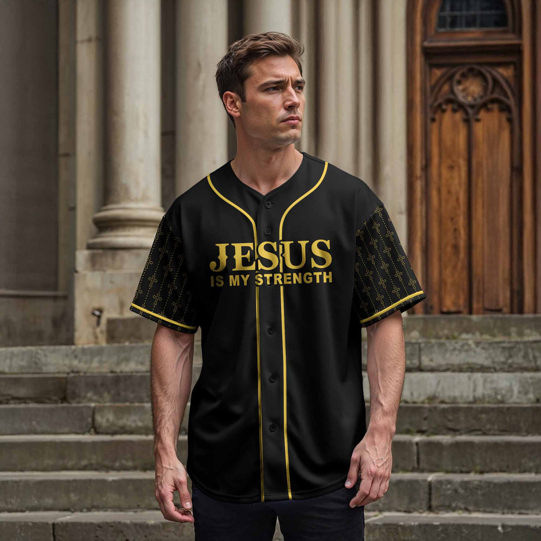 “Strength” Baseball Jersey & Hat Bundle