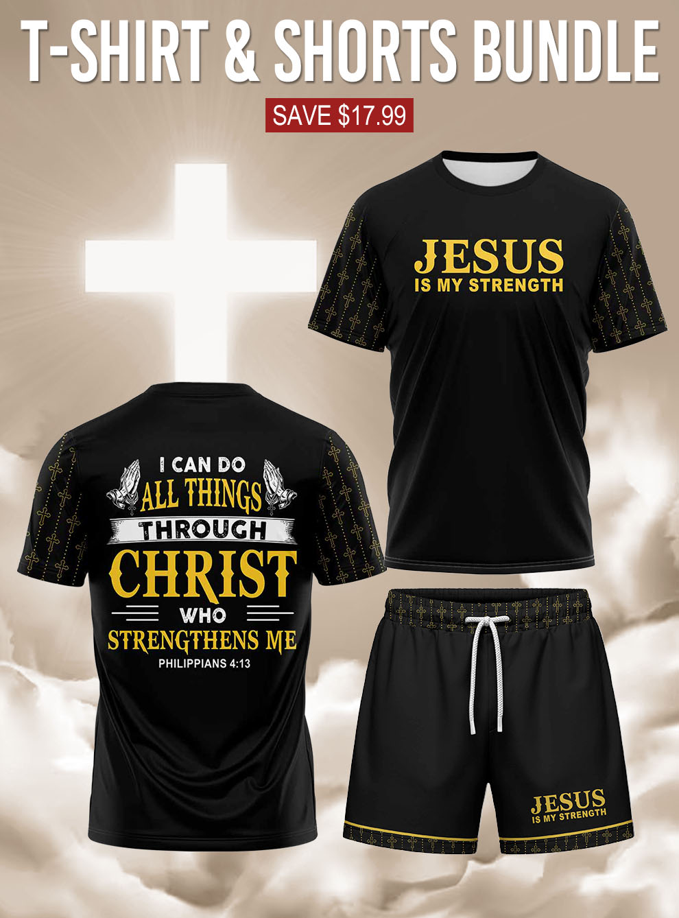 "Strength" T-shirt & Shorts Set